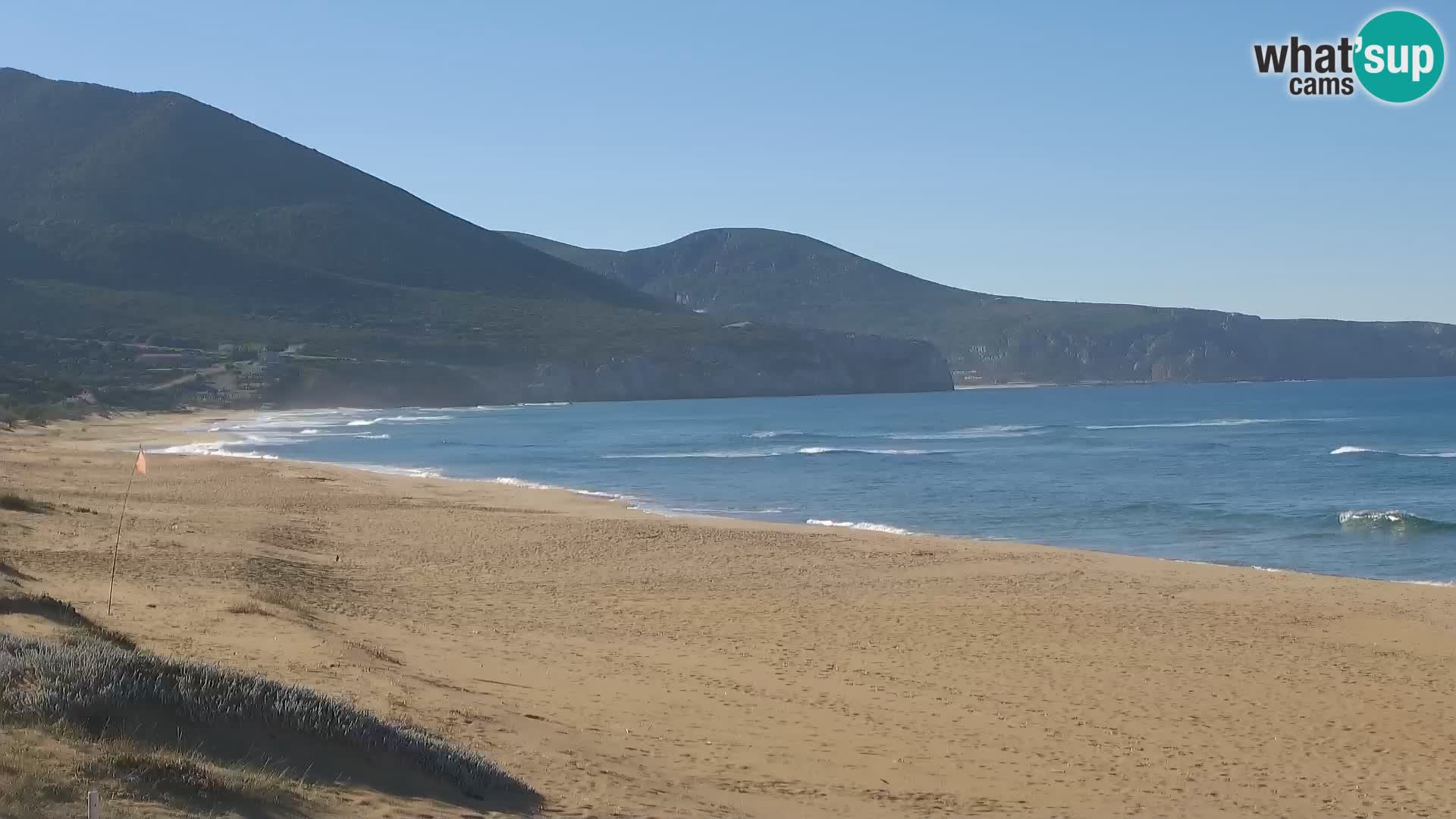 Live Beach Webcam San Nicolò, Buggerru, Sardinia – Watch the Waves and Sunset