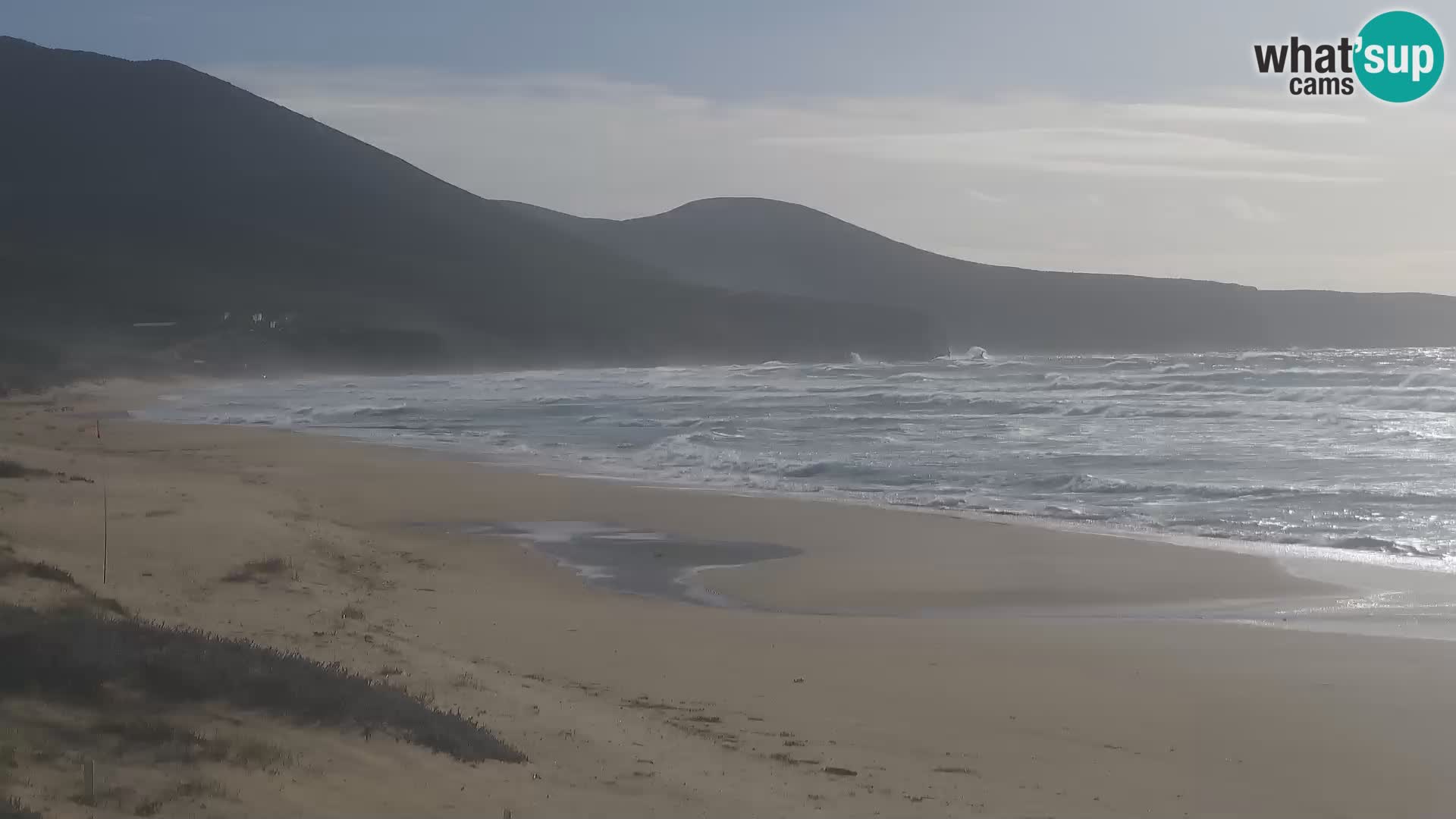 Spiaggia di San Nicolò webcam a Buggerru, Sardegna – Ammira le onde e i tramonti