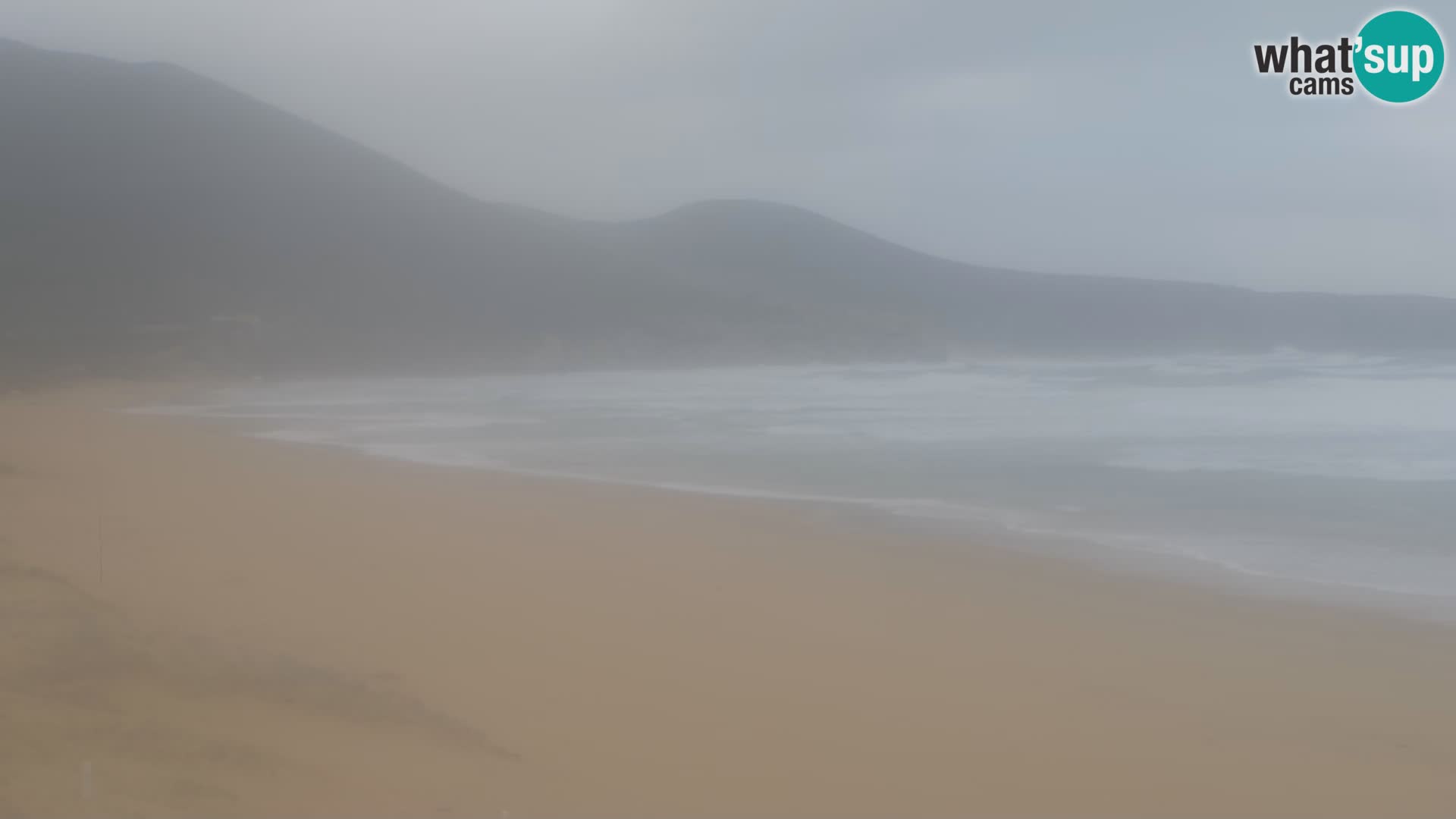 Webcam en direct de la plage de San Nicolò à Buggerru en Sardaigne – Regardez les vagues et le coucher de soleil