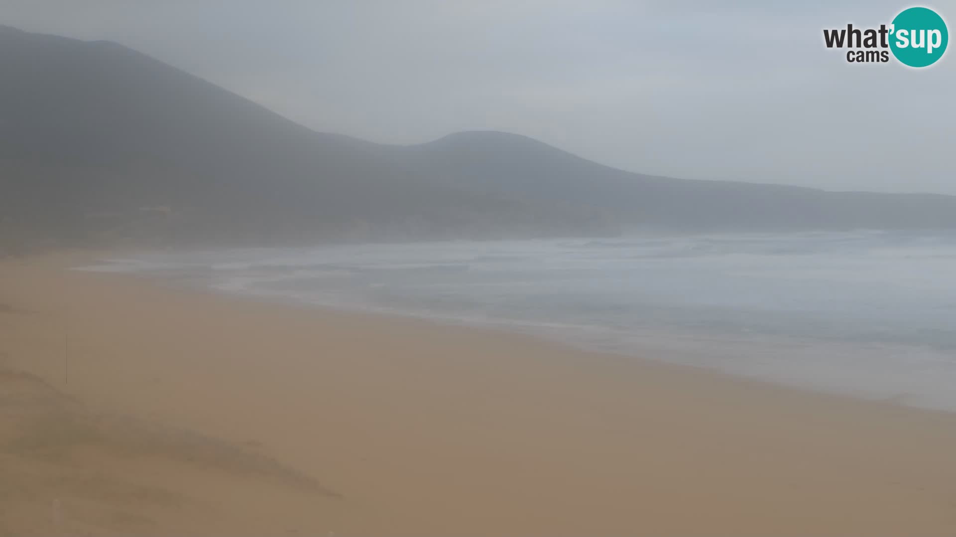 Webcam en direct de la plage de San Nicolò à Buggerru en Sardaigne – Regardez les vagues et le coucher de soleil