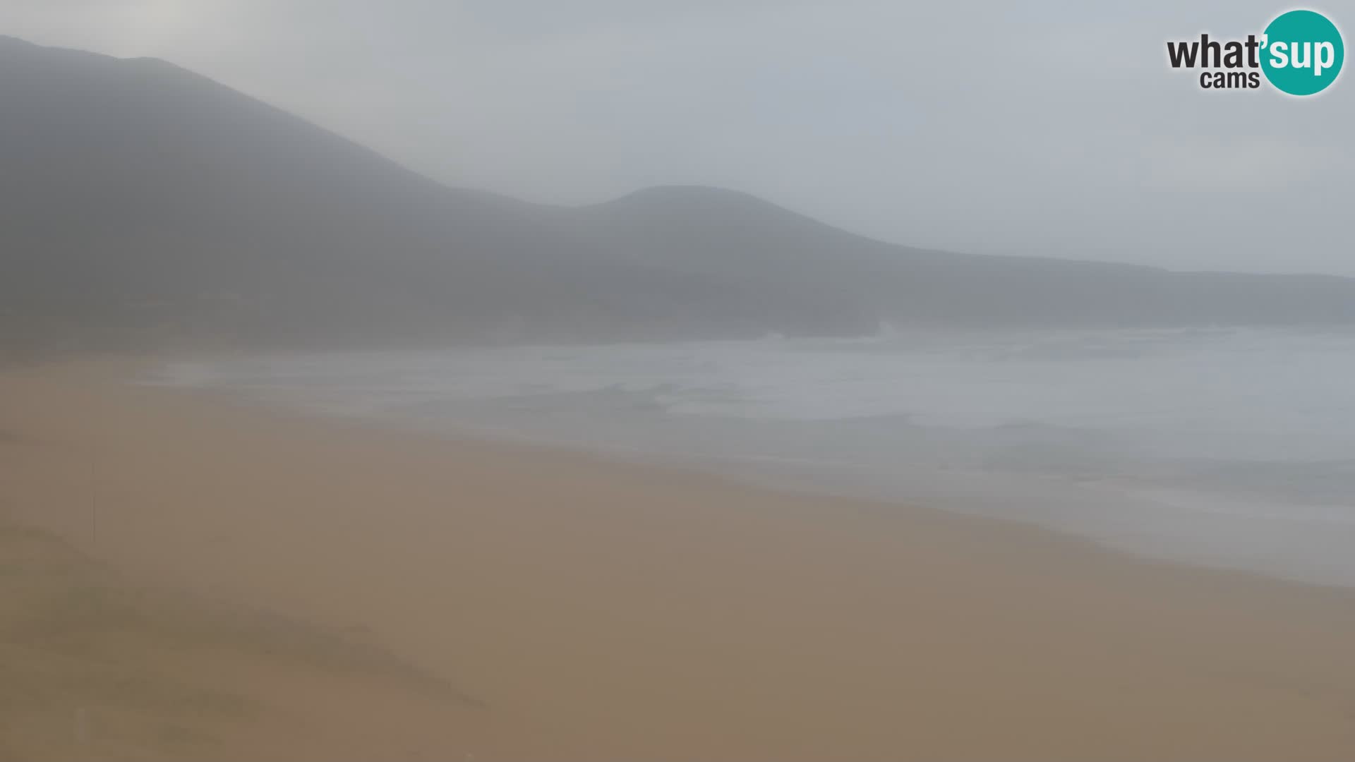 Live-Webcam am Strand von San Nicolò in Buggerru, Sardinien – Beobachten Sie die Wellen und den Sonnenuntergang