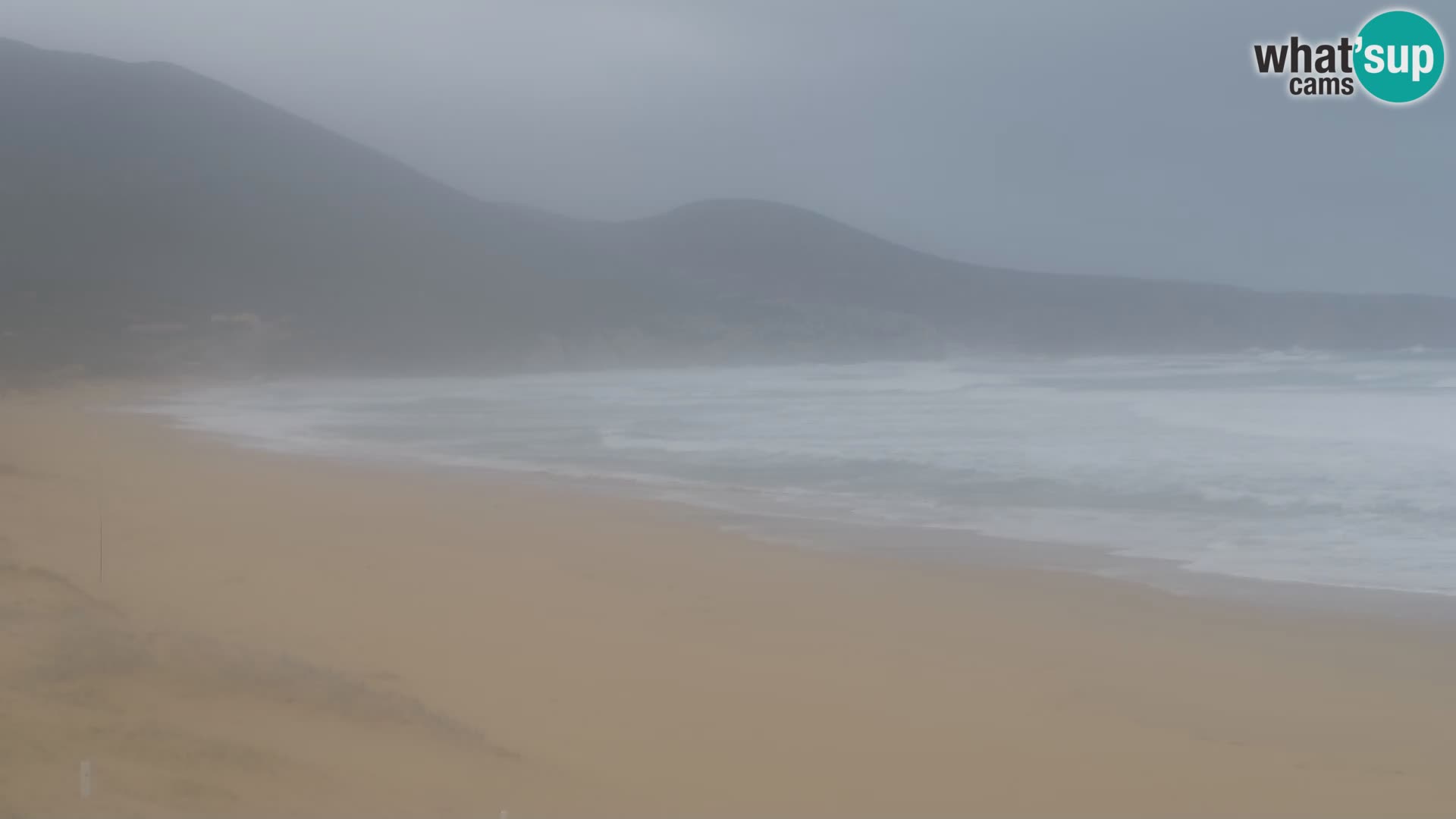 Webcam en direct de la plage de San Nicolò à Buggerru en Sardaigne – Regardez les vagues et le coucher de soleil