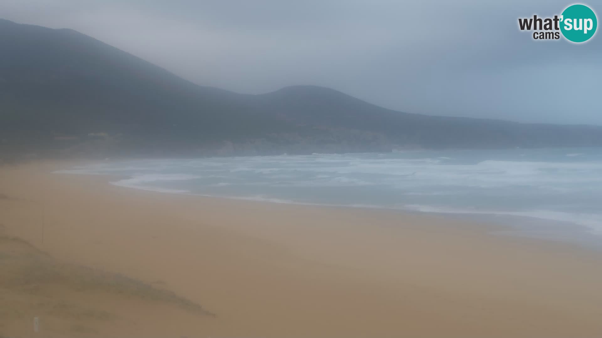 Live webcam plaže San Nicolò u Buggerru, Sardinija – uživajte u valovima i zalascima sunca