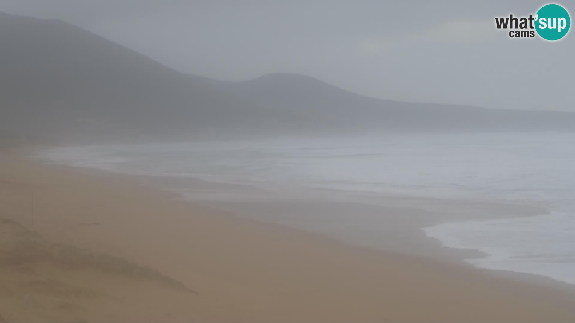 Webcam en direct de la plage de San Nicolò à Buggerru en Sardaigne – Regardez les vagues et le coucher de soleil