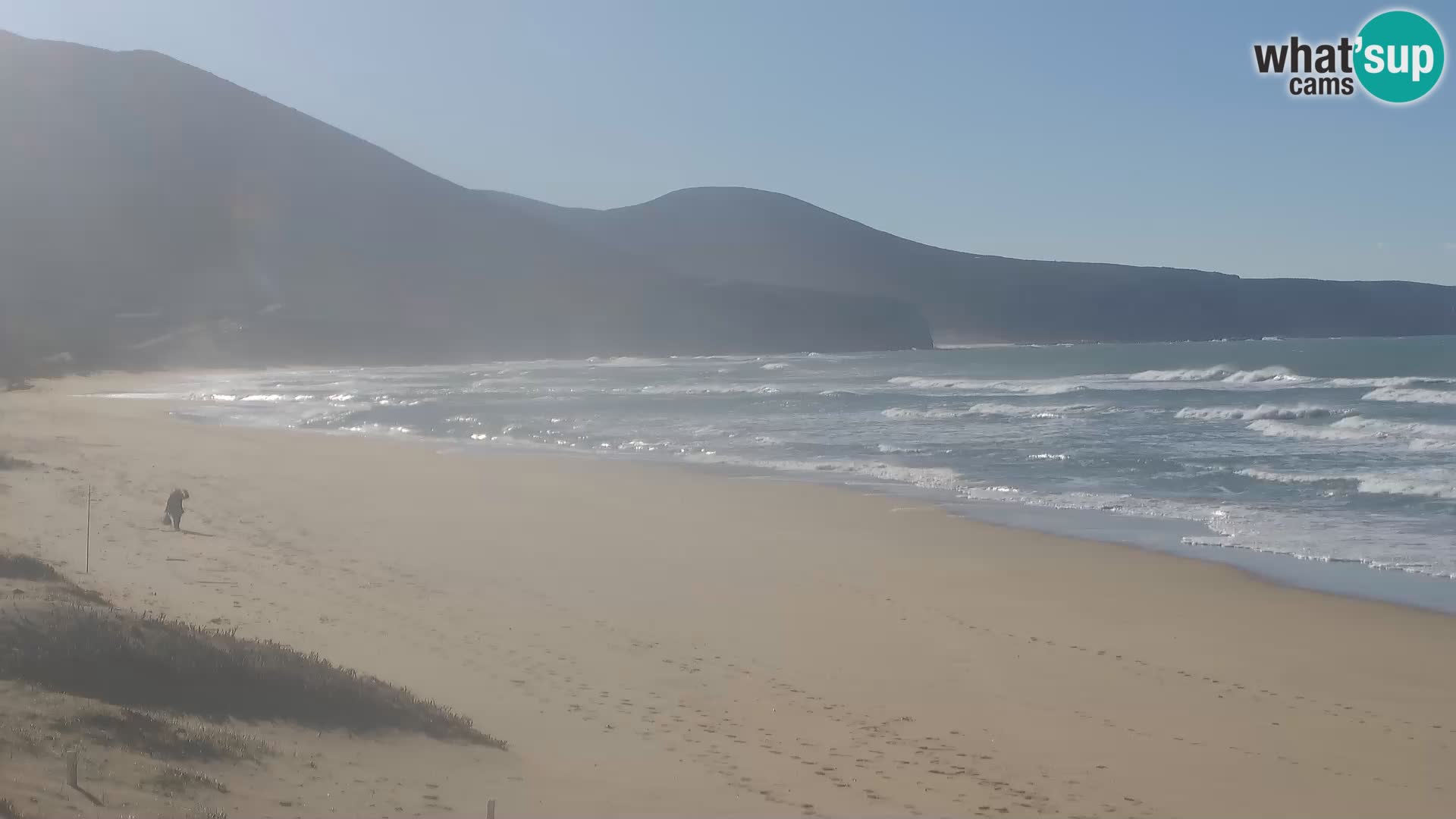 Spiaggia di San Nicolò webcam a Buggerru, Sardegna – Ammira le onde e i tramonti