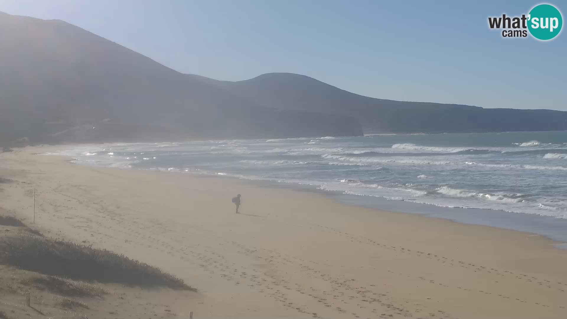 Spiaggia di San Nicolò webcam a Buggerru, Sardegna – Ammira le onde e i tramonti