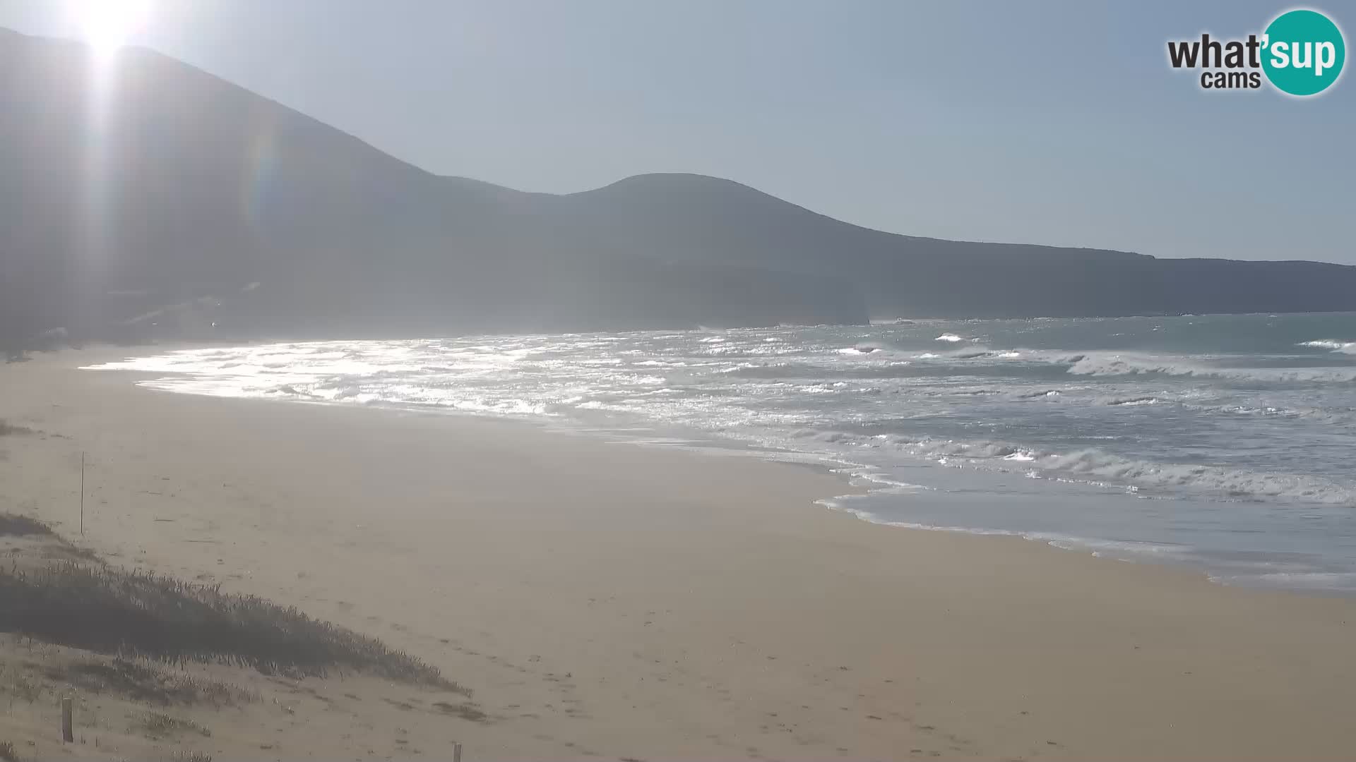 Spiaggia di San Nicolò webcam a Buggerru, Sardegna – Ammira le onde e i tramonti