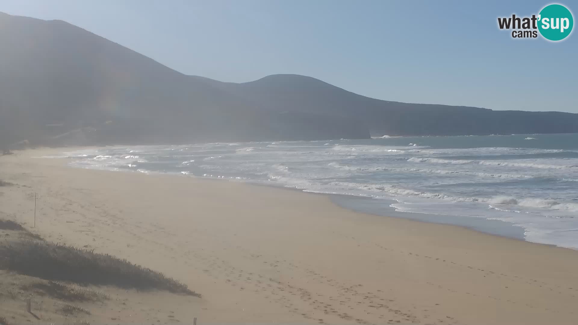 Spiaggia di San Nicolò webcam a Buggerru, Sardegna – Ammira le onde e i tramonti