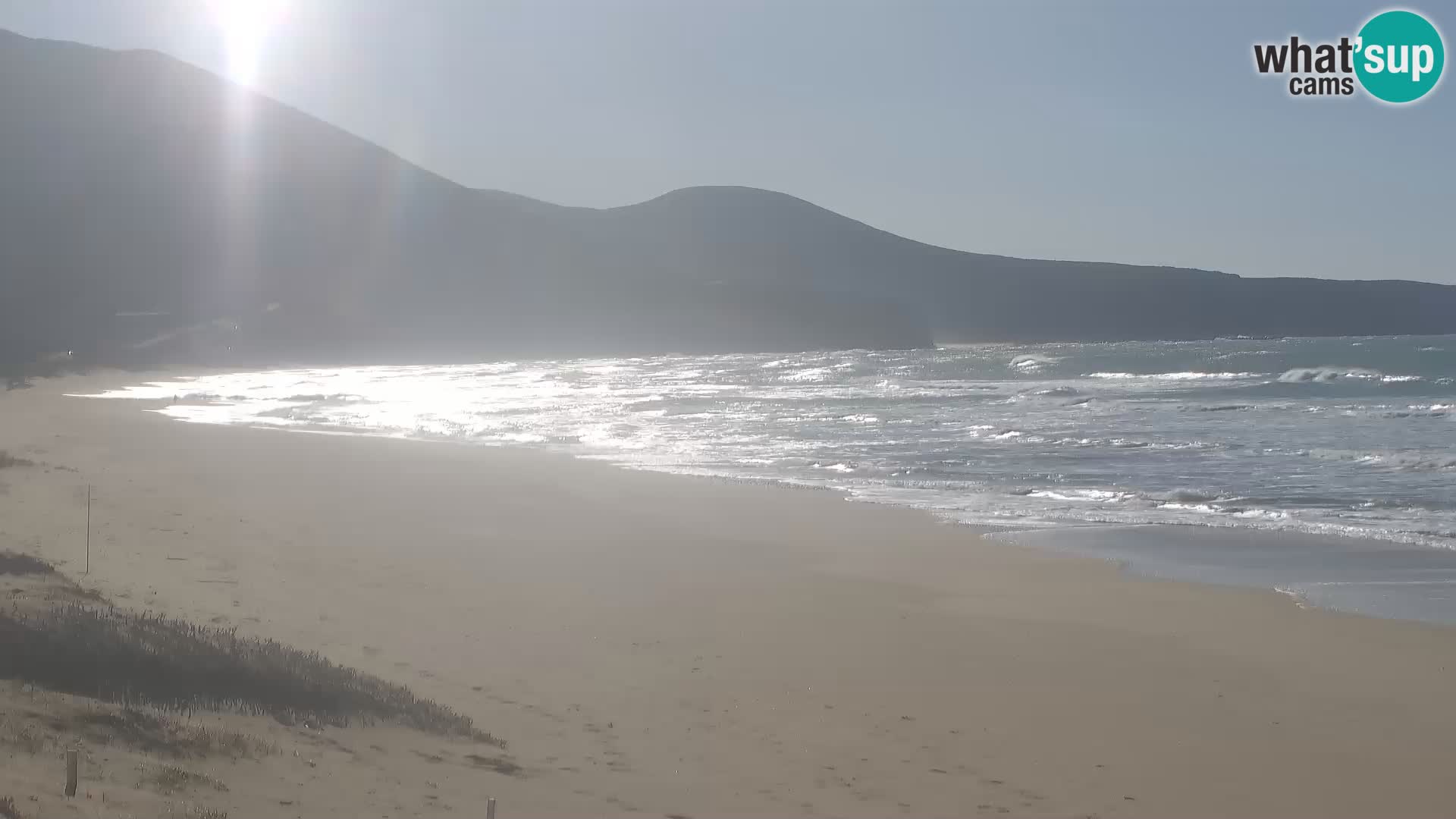 Spiaggia di San Nicolò webcam a Buggerru, Sardegna – Ammira le onde e i tramonti