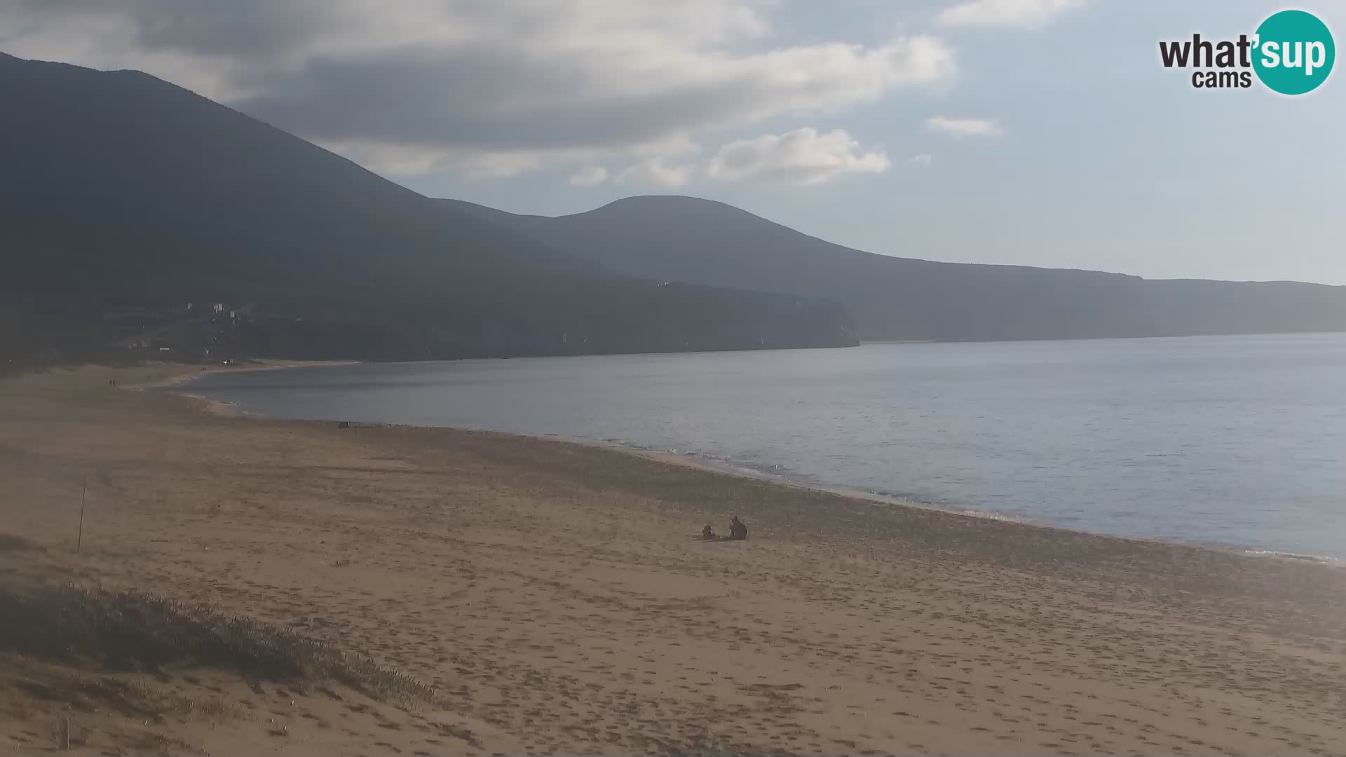 Webcam en direct de la plage de San Nicolò à Buggerru en Sardaigne – Regardez les vagues et le coucher de soleil