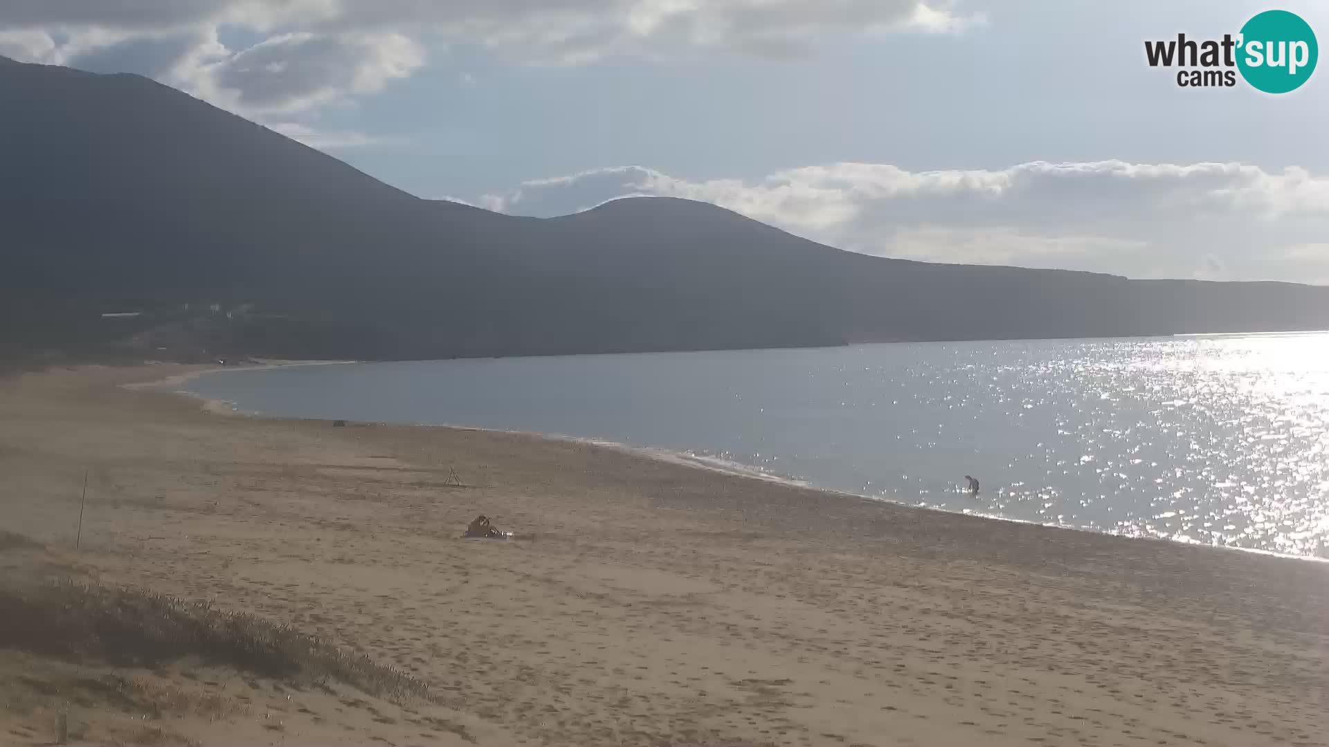 Webcam en direct de la plage de San Nicolò à Buggerru en Sardaigne – Regardez les vagues et le coucher de soleil