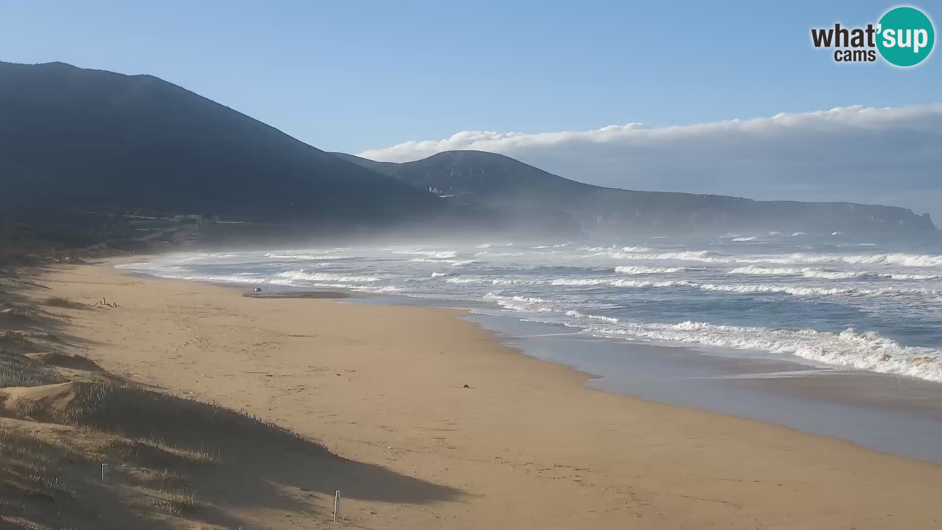 Live webcam plaže San Nicolò u Buggerru, Sardinija – uživajte u valovima i zalascima sunca