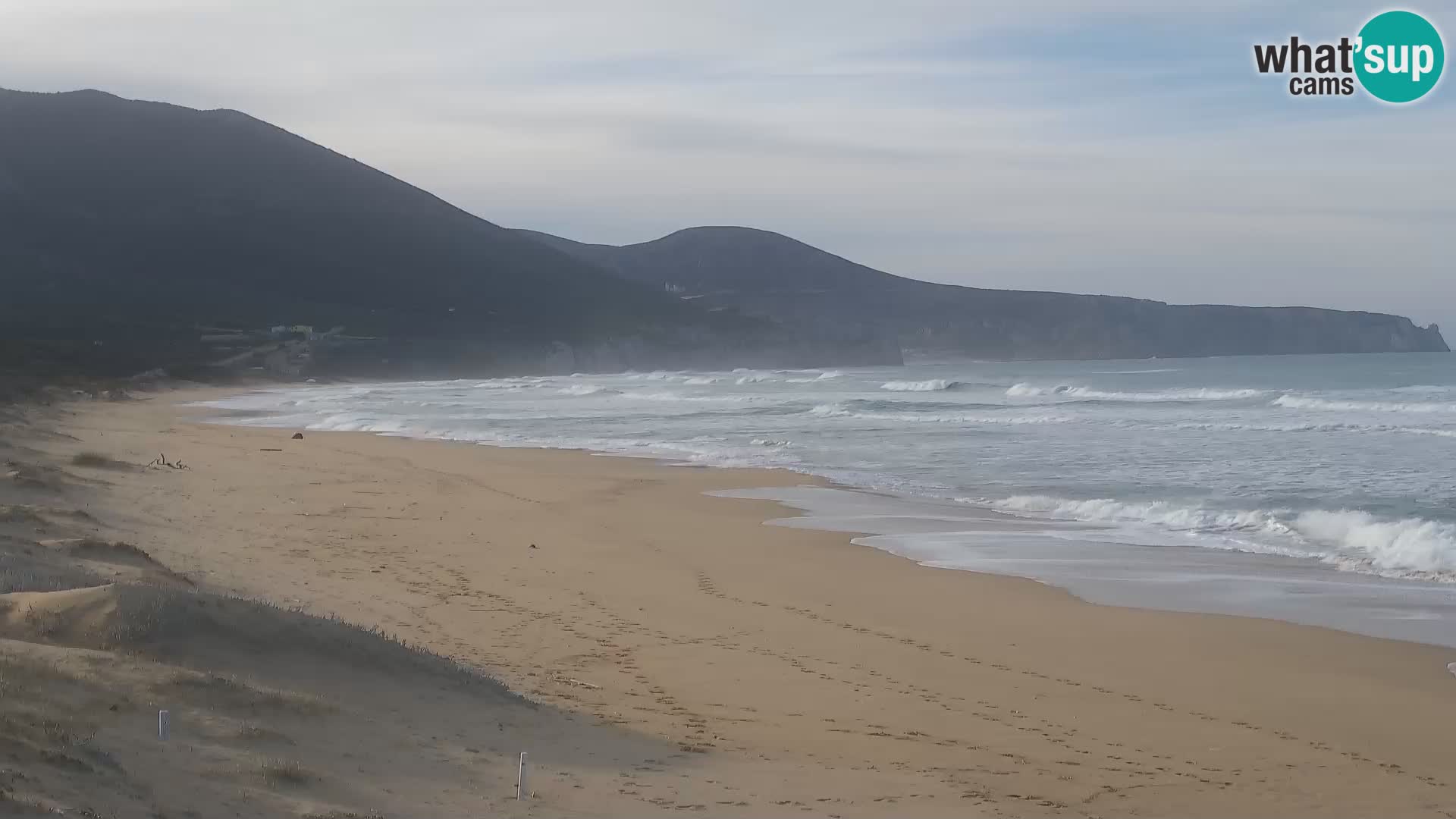 Live webcam plaže San Nicolò u Buggerru, Sardinija – uživajte u valovima i zalascima sunca