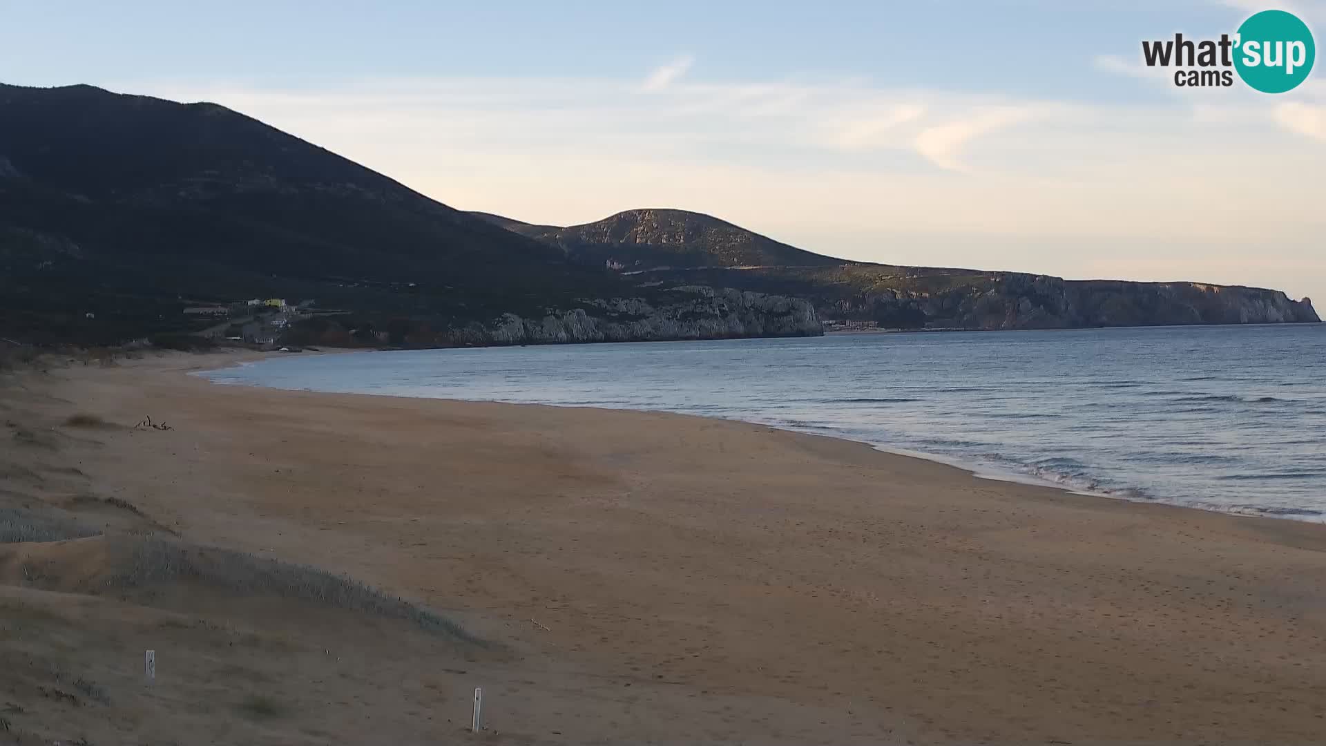 Spiaggia di San Nicolò webcam a Buggerru, Sardegna – Ammira le onde e i tramonti