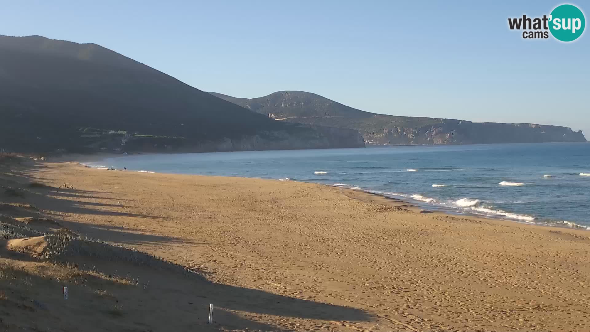 Live webcam plaže San Nicolò u Buggerru, Sardinija – uživajte u valovima i zalascima sunca