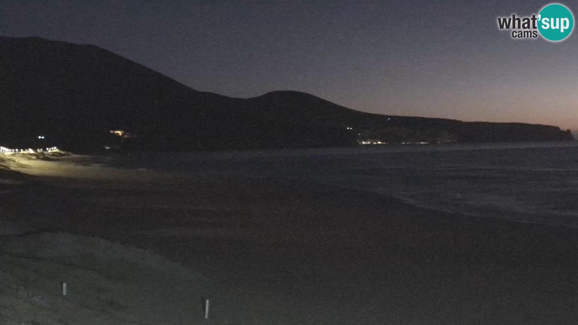 Live-Webcam am Strand von San Nicolò in Buggerru, Sardinien – Beobachten Sie die Wellen und den Sonnenuntergang