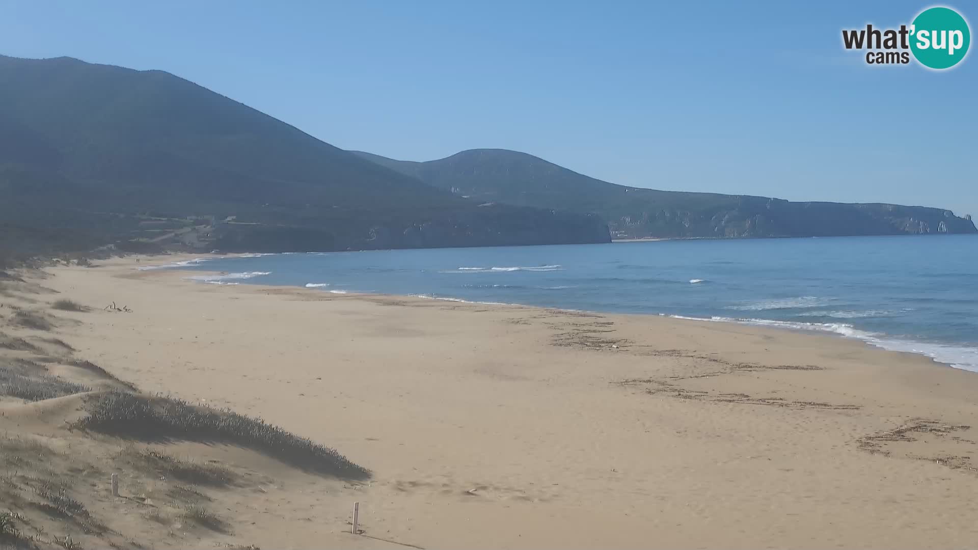 Spiaggia di San Nicolò webcam a Buggerru, Sardegna – Ammira le onde e i tramonti