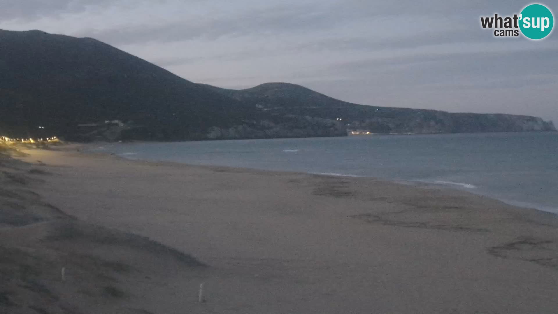 Webcam en direct de la plage de San Nicolò à Buggerru en Sardaigne – Regardez les vagues et le coucher de soleil