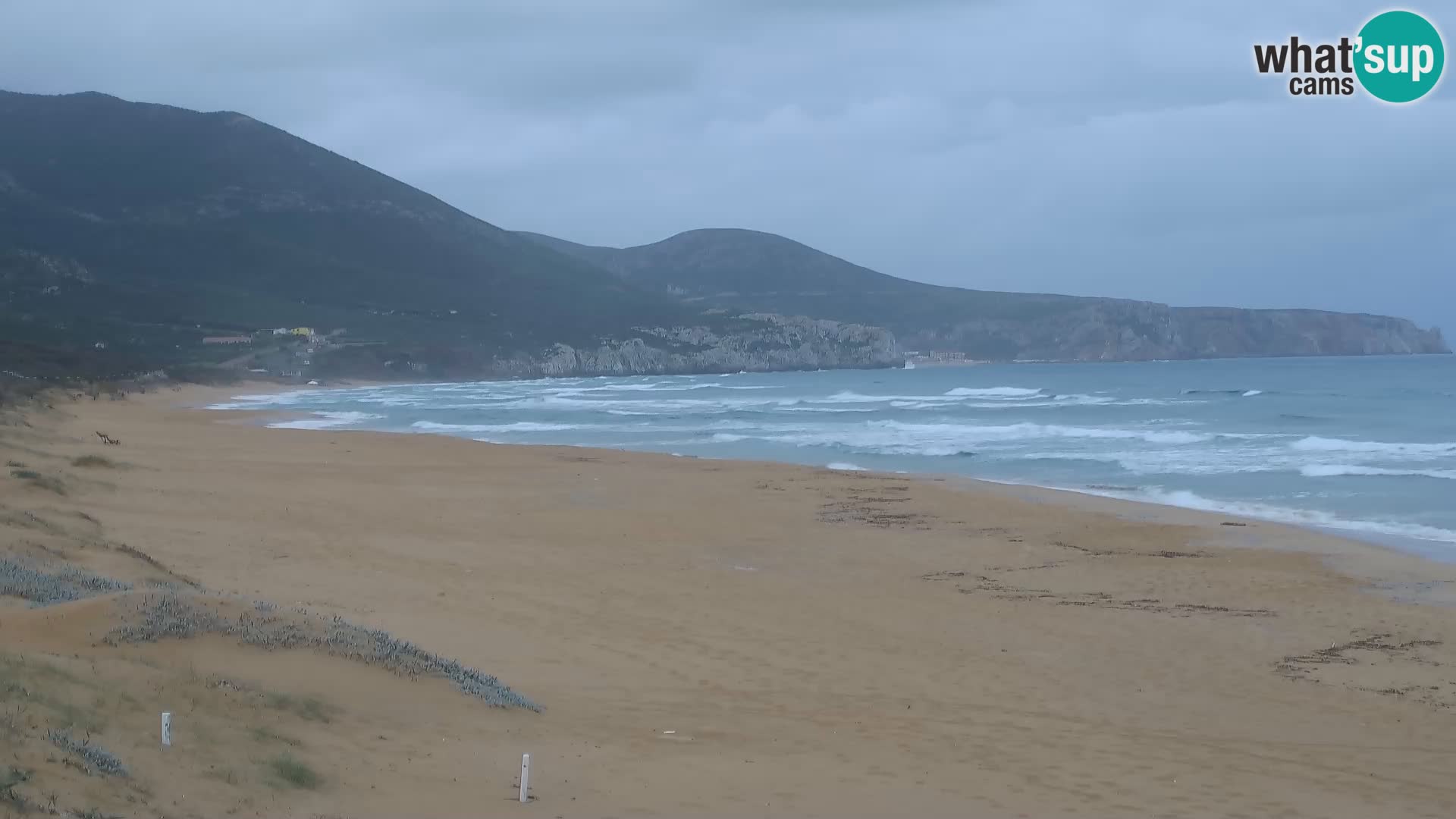 Live webcam plaže San Nicolò u Buggerru, Sardinija – uživajte u valovima i zalascima sunca