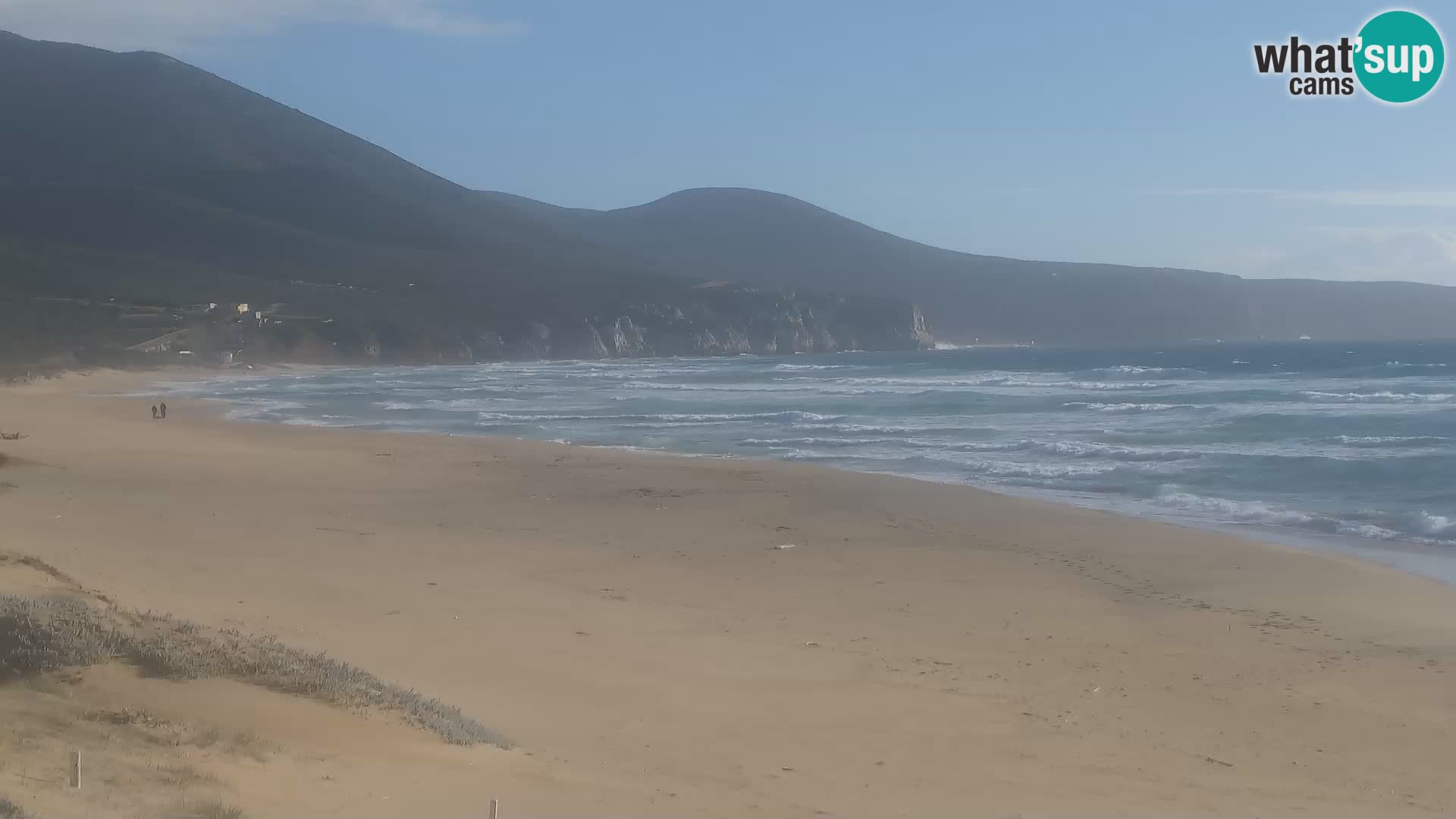 Live webcam plaže San Nicolò u Buggerru, Sardinija – uživajte u valovima i zalascima sunca