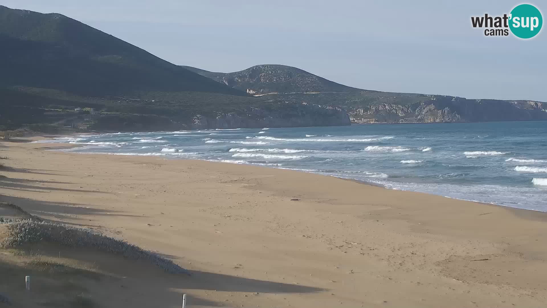 Spiaggia di San Nicolò webcam a Buggerru, Sardegna – Ammira le onde e i tramonti