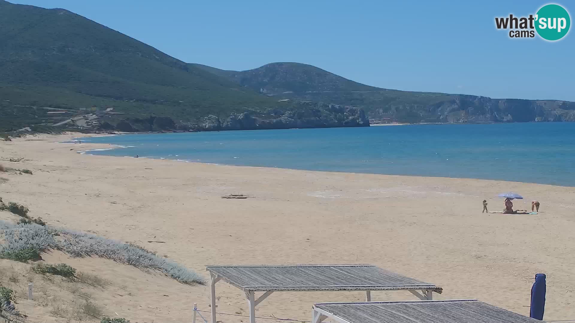 Spiaggia di San Nicolò webcam a Buggerru, Sardegna – Ammira le onde e i tramonti