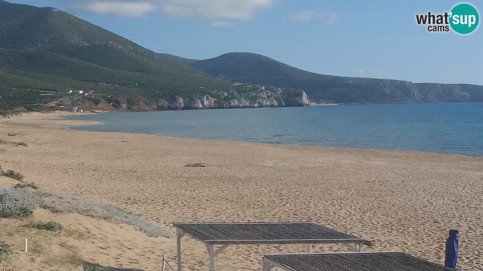 Live webcam plaže San Nicolò u Buggerru, Sardinija – uživajte u valovima i zalascima sunca