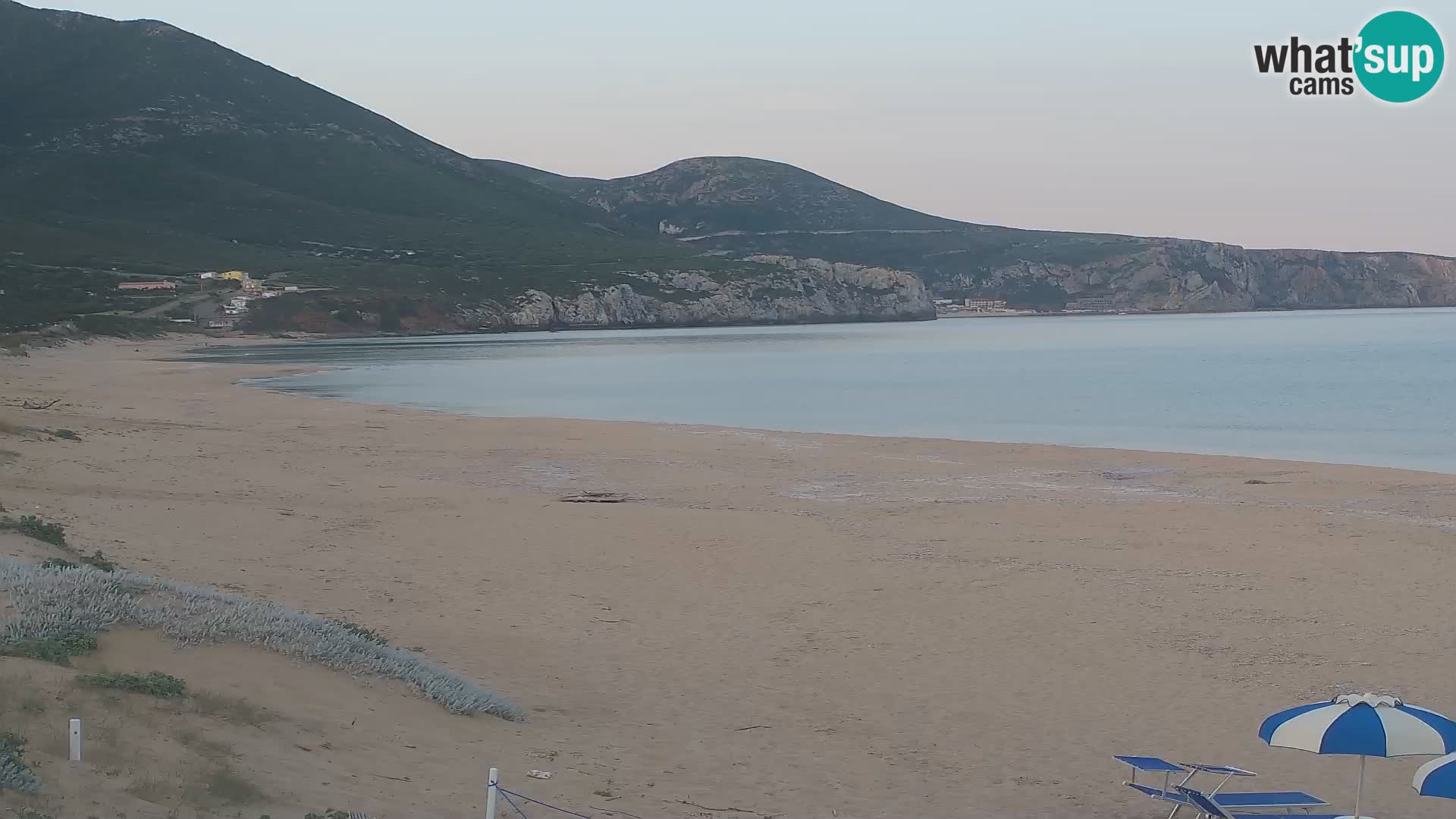 Spiaggia di San Nicolò webcam a Buggerru, Sardegna – Ammira le onde e i tramonti