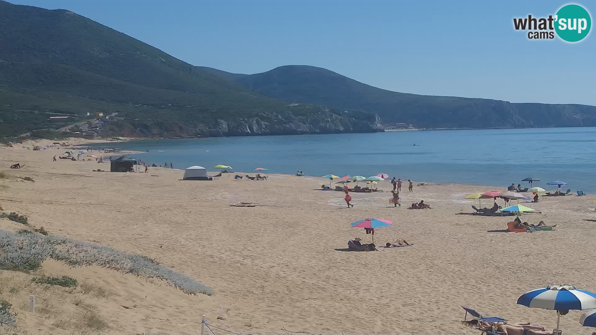 Live webcam plaže San Nicolò u Buggerru, Sardinija – uživajte u valovima i zalascima sunca