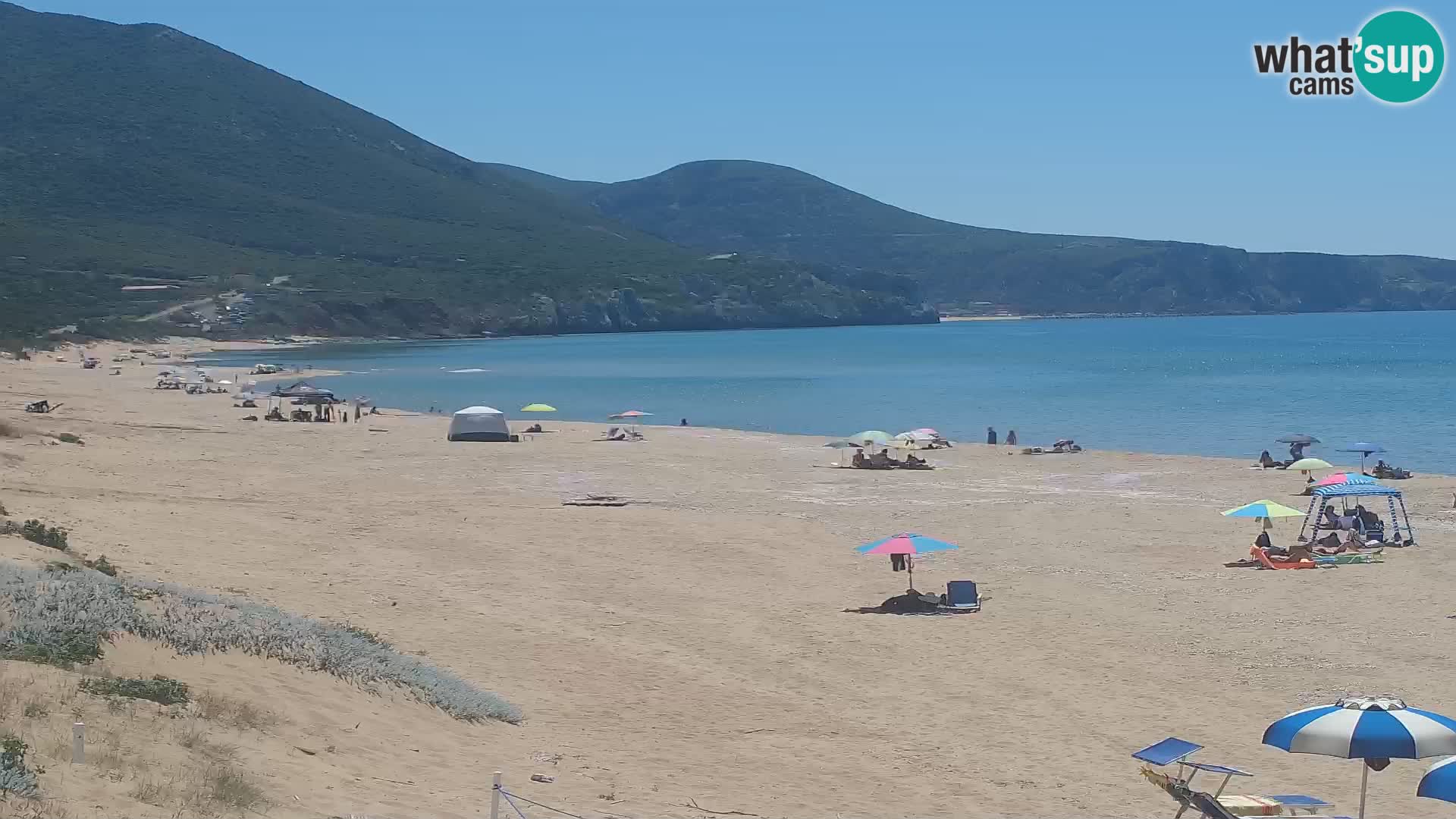 Spiaggia di San Nicolò webcam a Buggerru, Sardegna – Ammira le onde e i tramonti