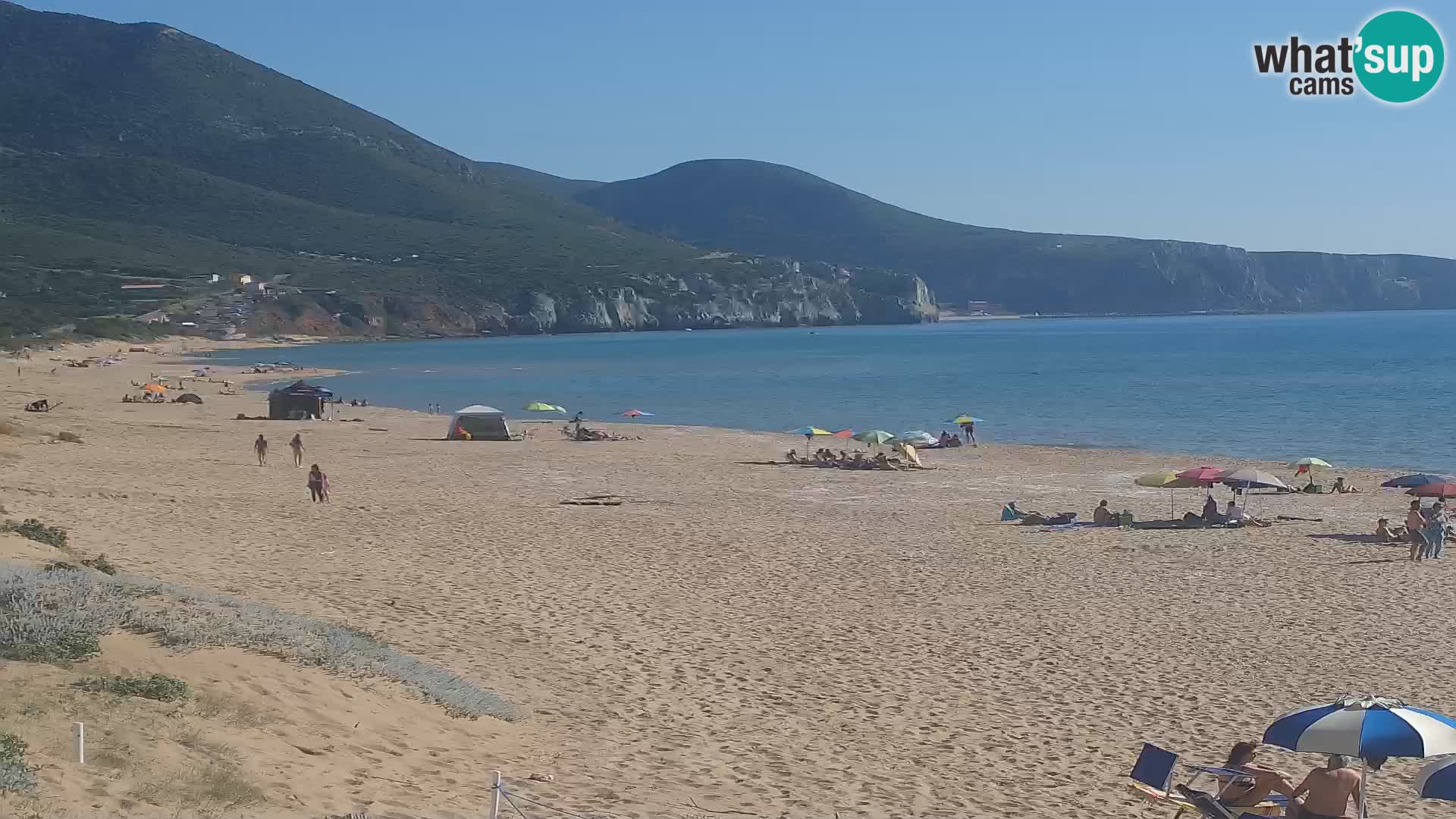 Live webcam plaže San Nicolò u Buggerru, Sardinija – uživajte u valovima i zalascima sunca
