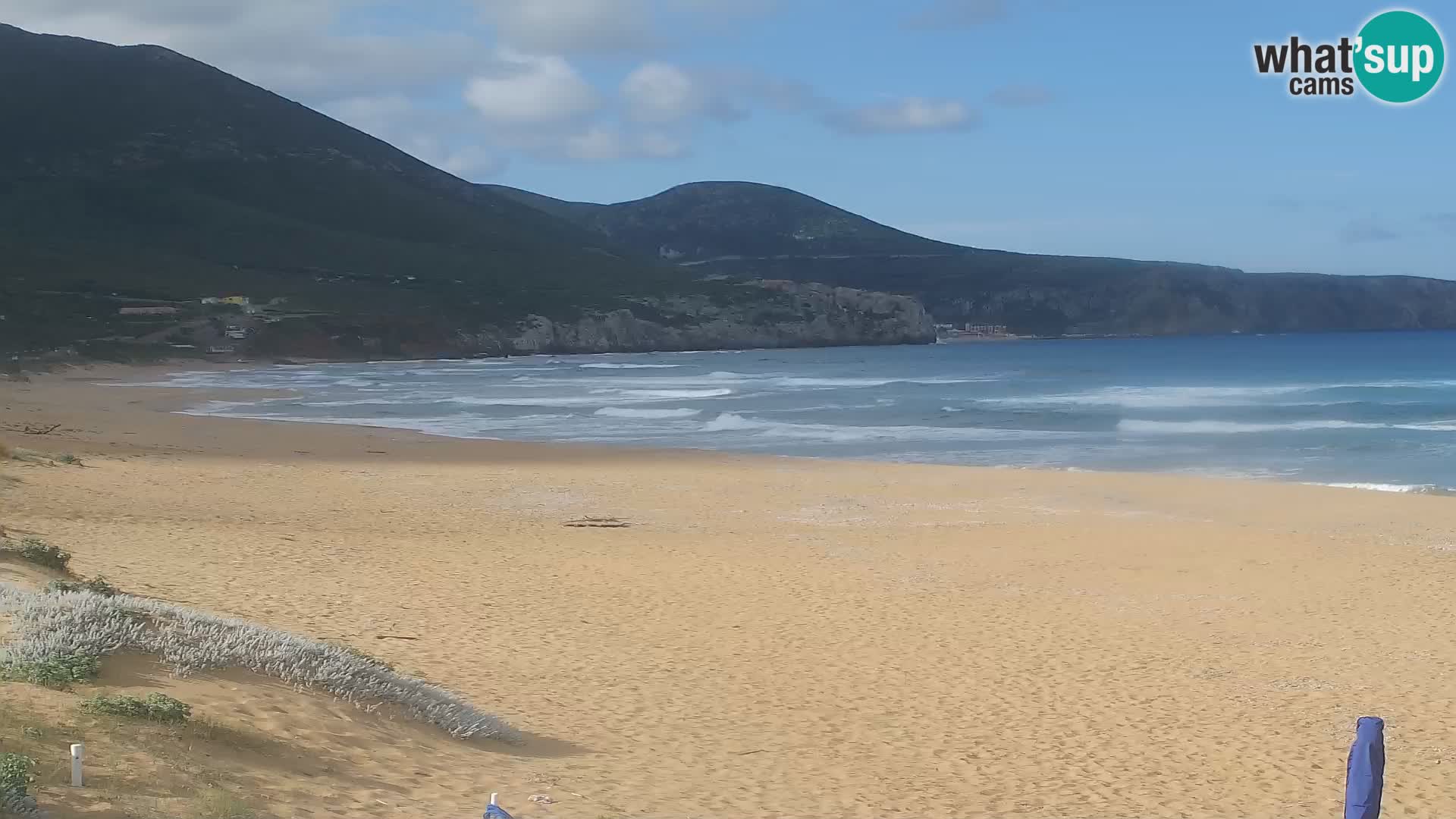 Spiaggia di San Nicolò webcam a Buggerru, Sardegna – Ammira le onde e i tramonti