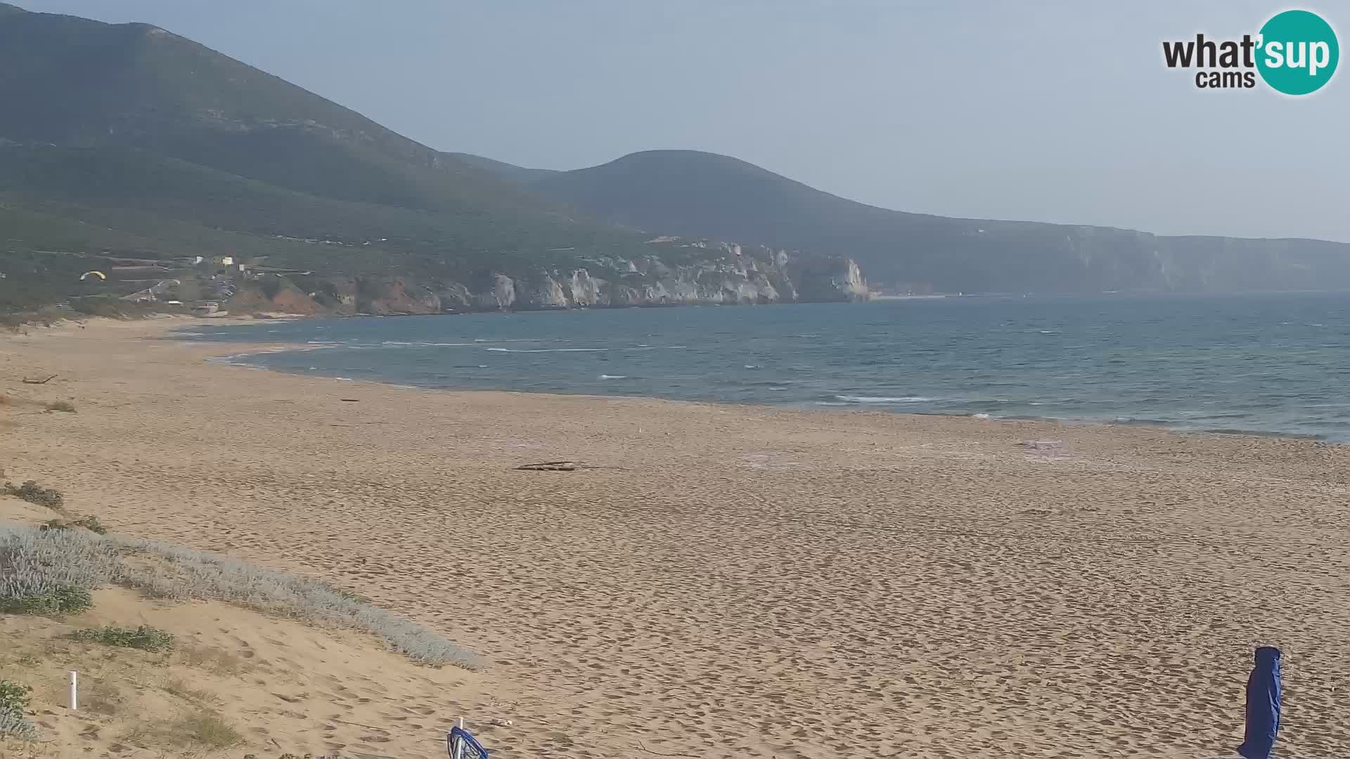 Live webcam plaže San Nicolò u Buggerru, Sardinija – uživajte u valovima i zalascima sunca