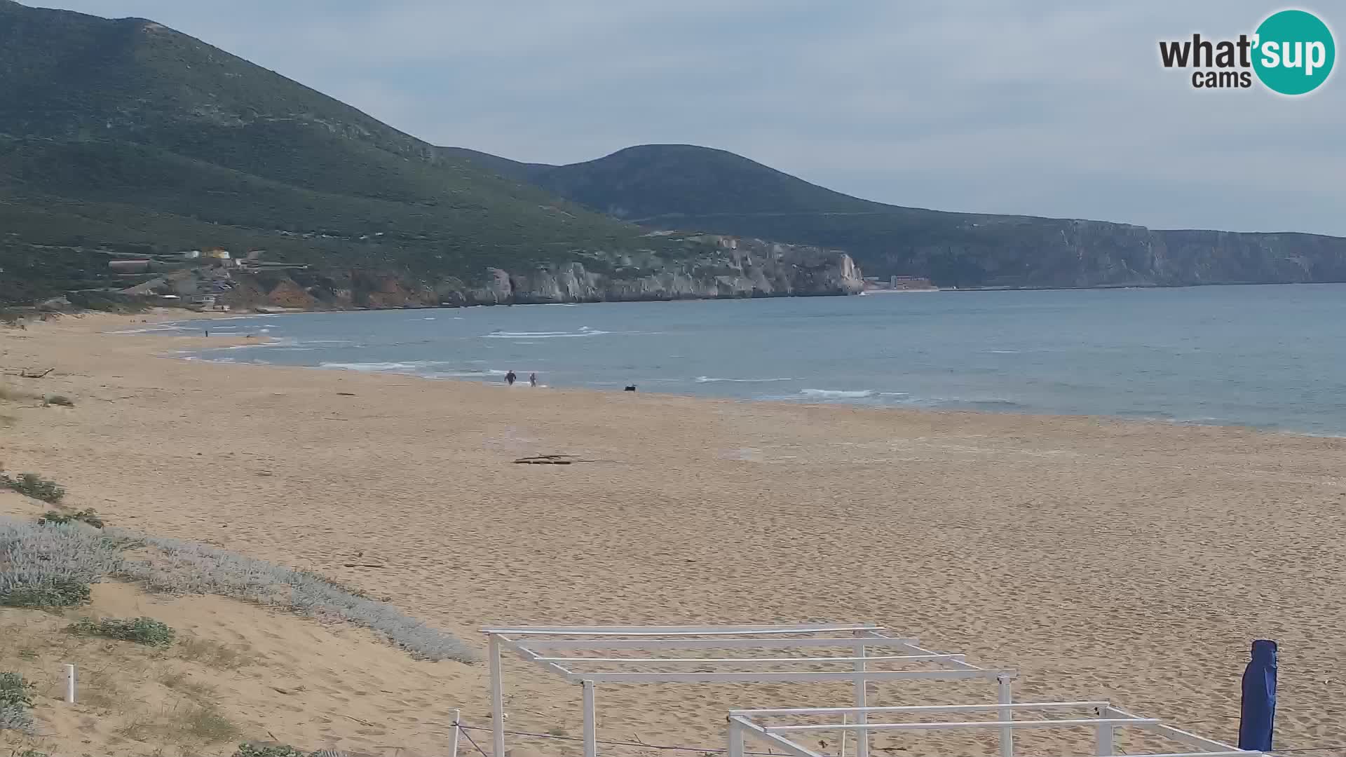 Spiaggia di San Nicolò webcam a Buggerru, Sardegna – Ammira le onde e i tramonti