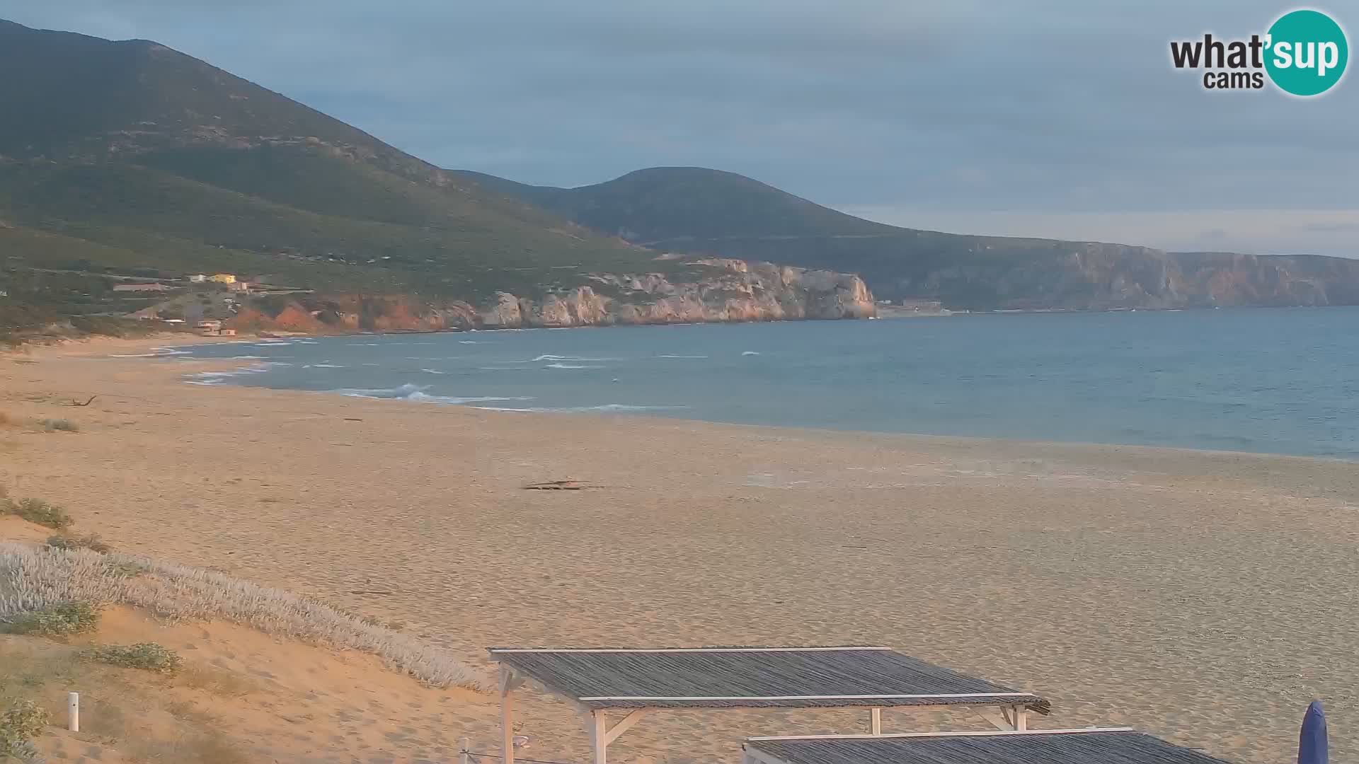 Live Beach Webcam San Nicolò, Buggerru, Sardinia – Watch the Waves and Sunset