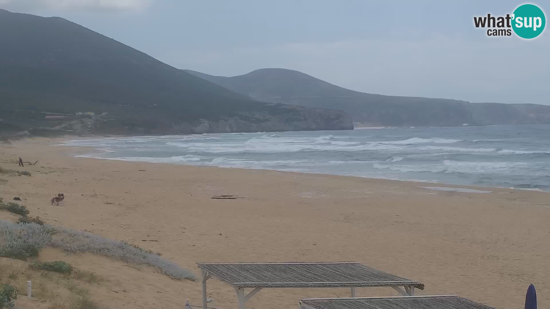 Spiaggia di San Nicolò webcam a Buggerru, Sardegna – Ammira le onde e i tramonti