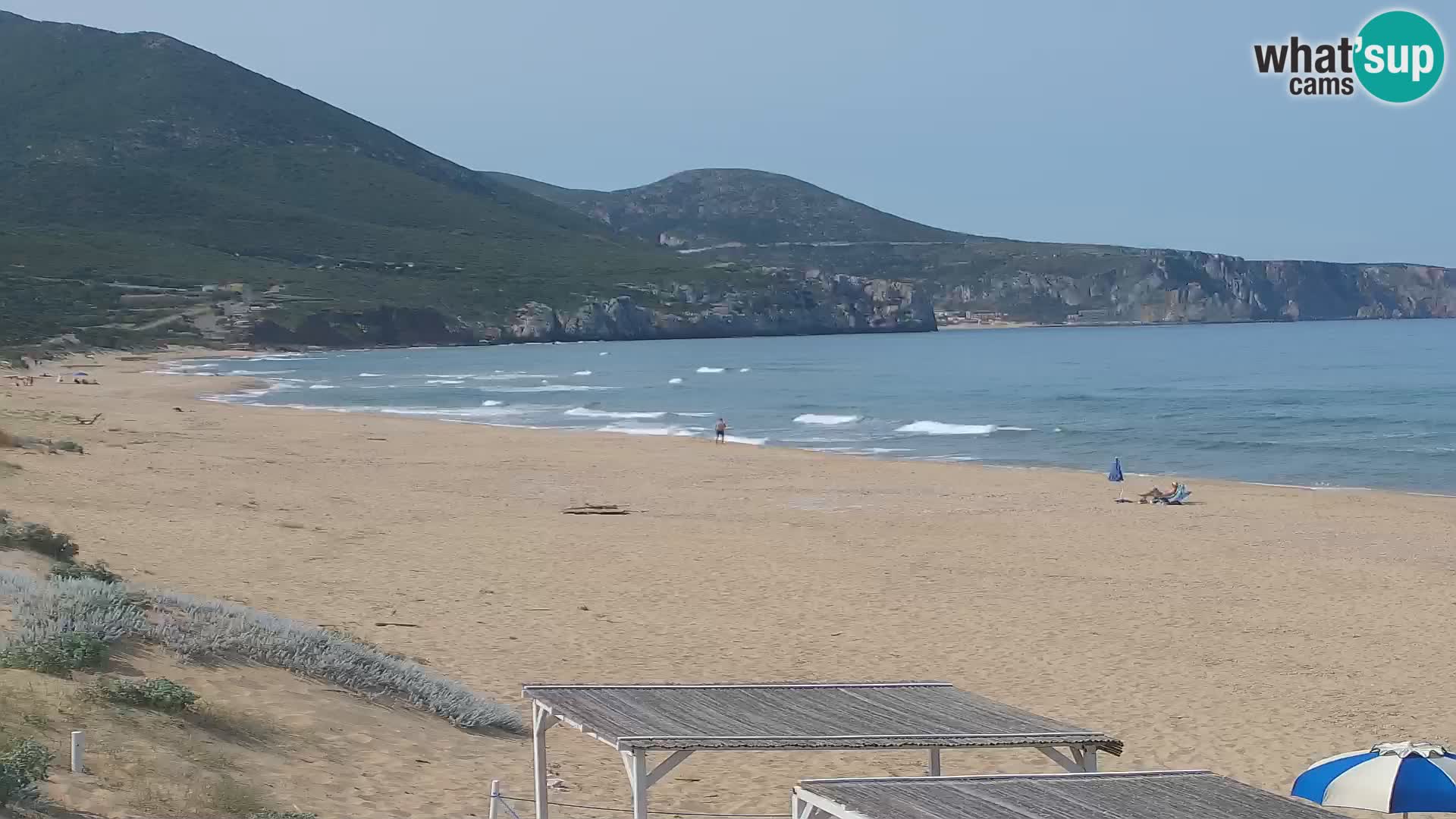 Spiaggia di San Nicolò webcam a Buggerru, Sardegna – Ammira le onde e i tramonti