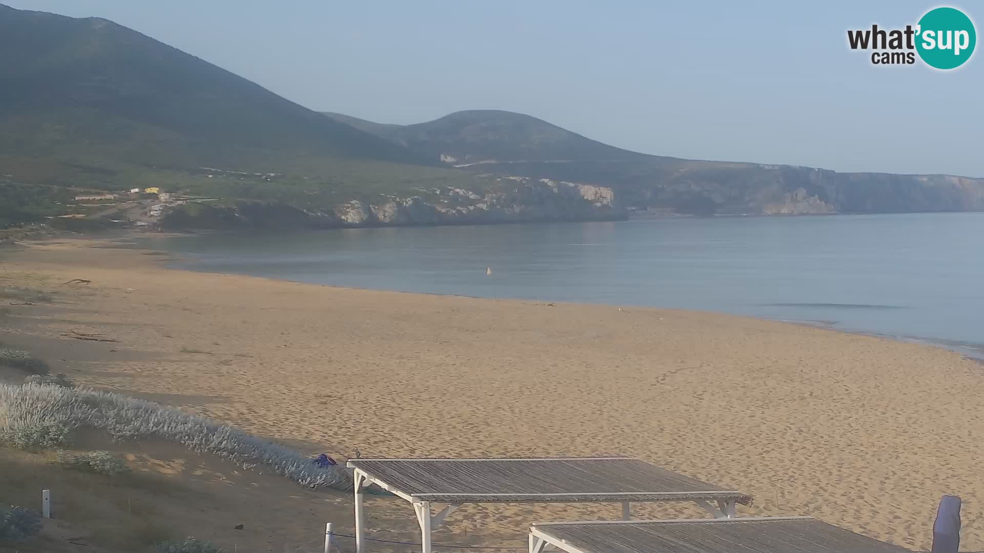 Spiaggia di San Nicolò webcam a Buggerru, Sardegna – Ammira le onde e i tramonti