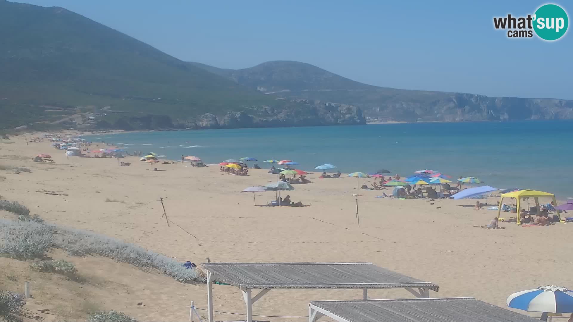 Spiaggia di San Nicolò webcam a Buggerru, Sardegna – Ammira le onde e i tramonti