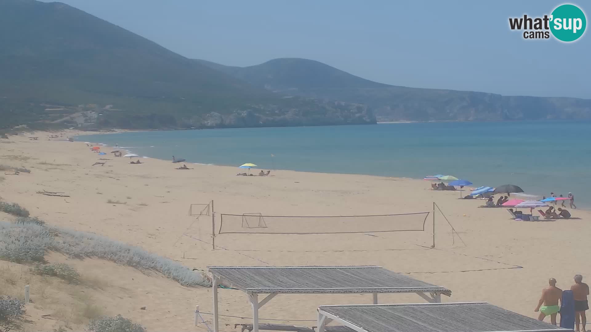 Spletna kamera plaže San Nicolò v Buggerruju, Sardinija – uživajte v valovih in sončnih zahodih