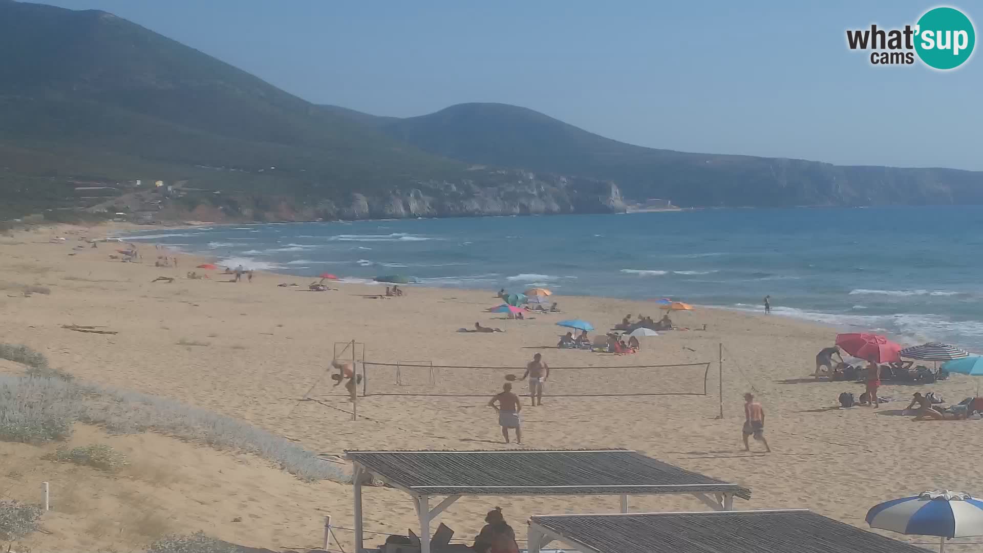 Spiaggia di San Nicolò webcam a Buggerru, Sardegna – Ammira le onde e i tramonti