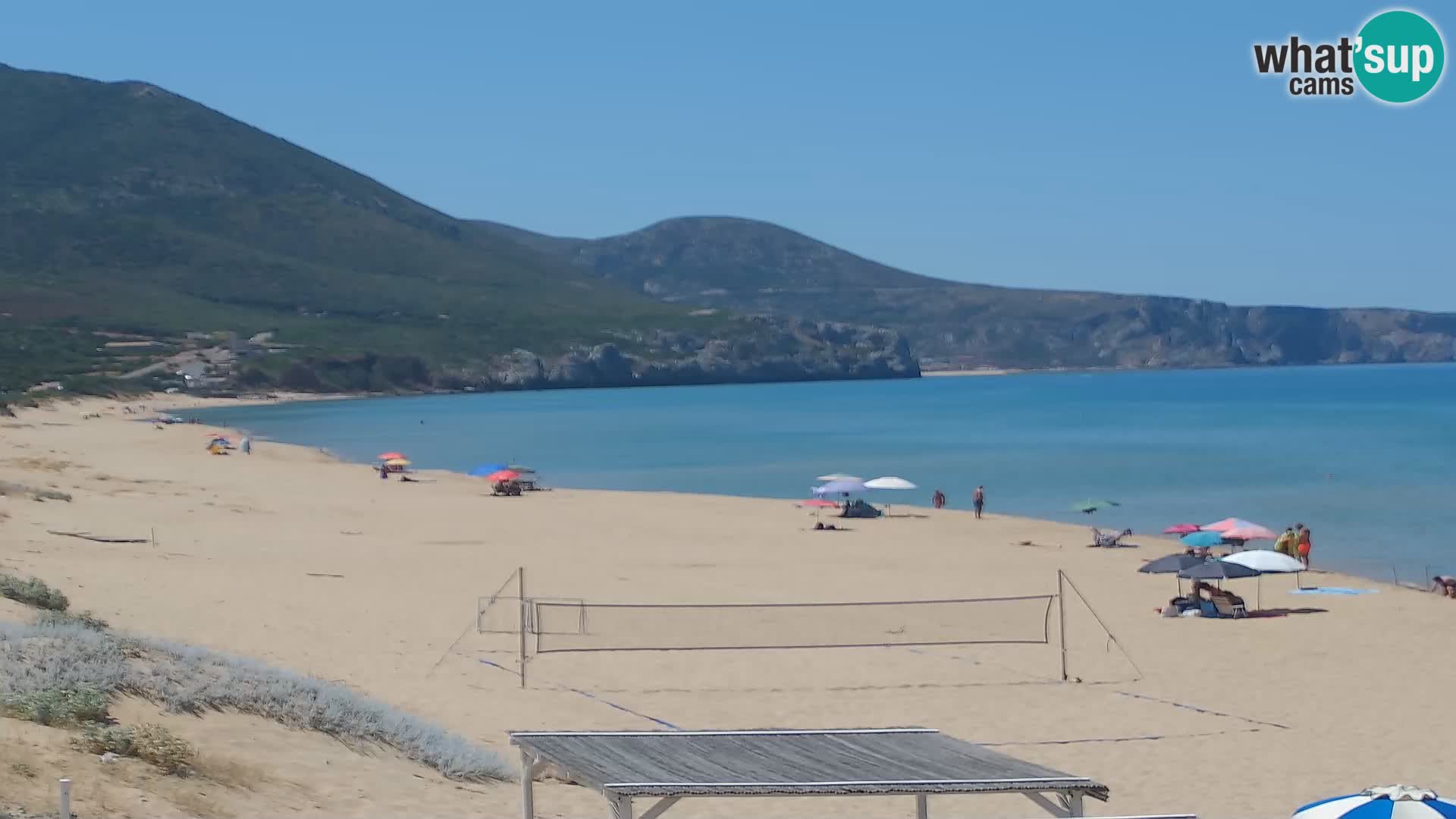 Webcam en direct de la plage de San Nicolò à Buggerru en Sardaigne – Regardez les vagues et le coucher de soleil