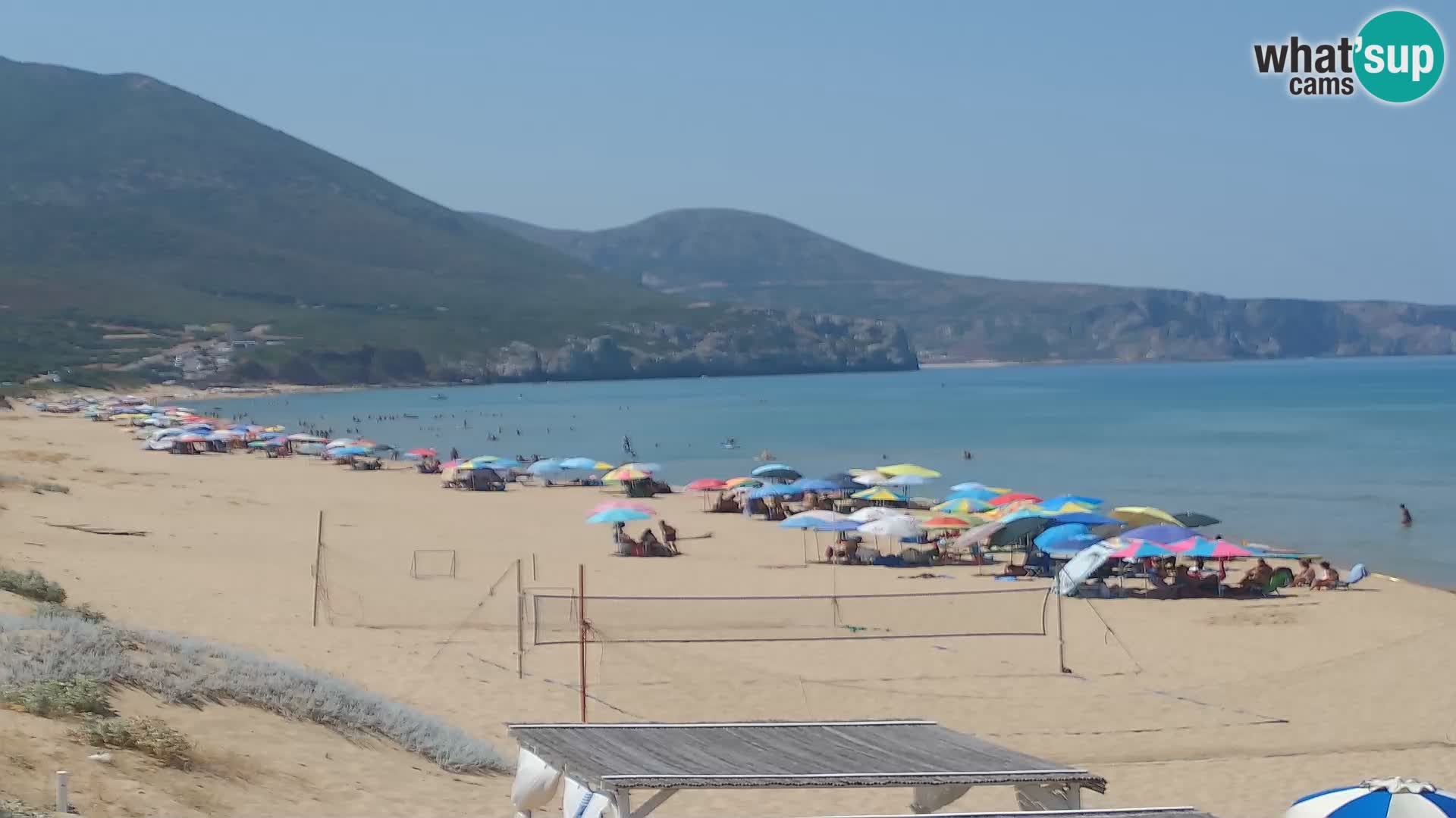 Webcam en direct de la plage de San Nicolò à Buggerru en Sardaigne – Regardez les vagues et le coucher de soleil