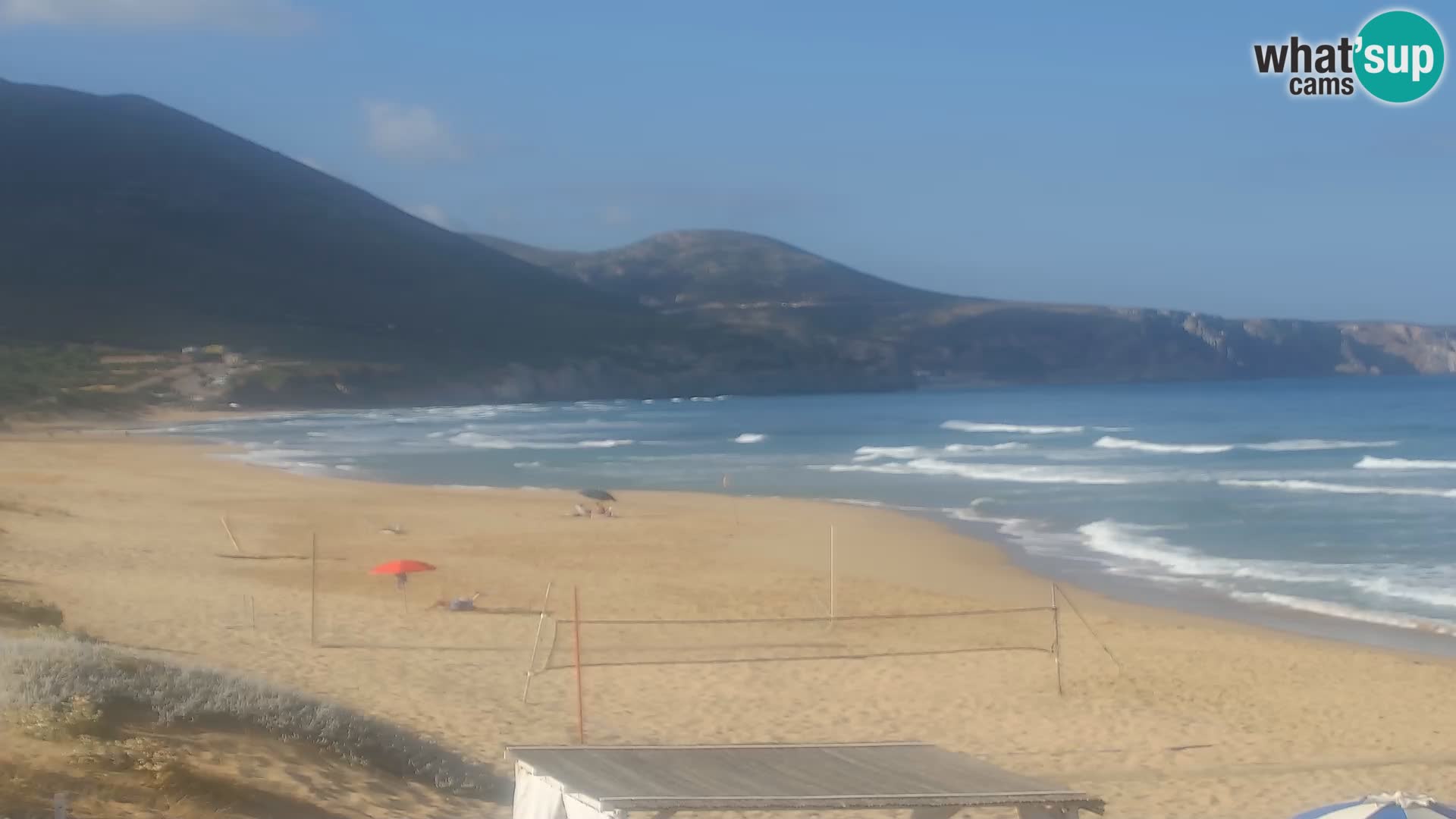 Spiaggia di San Nicolò webcam a Buggerru, Sardegna – Ammira le onde e i tramonti
