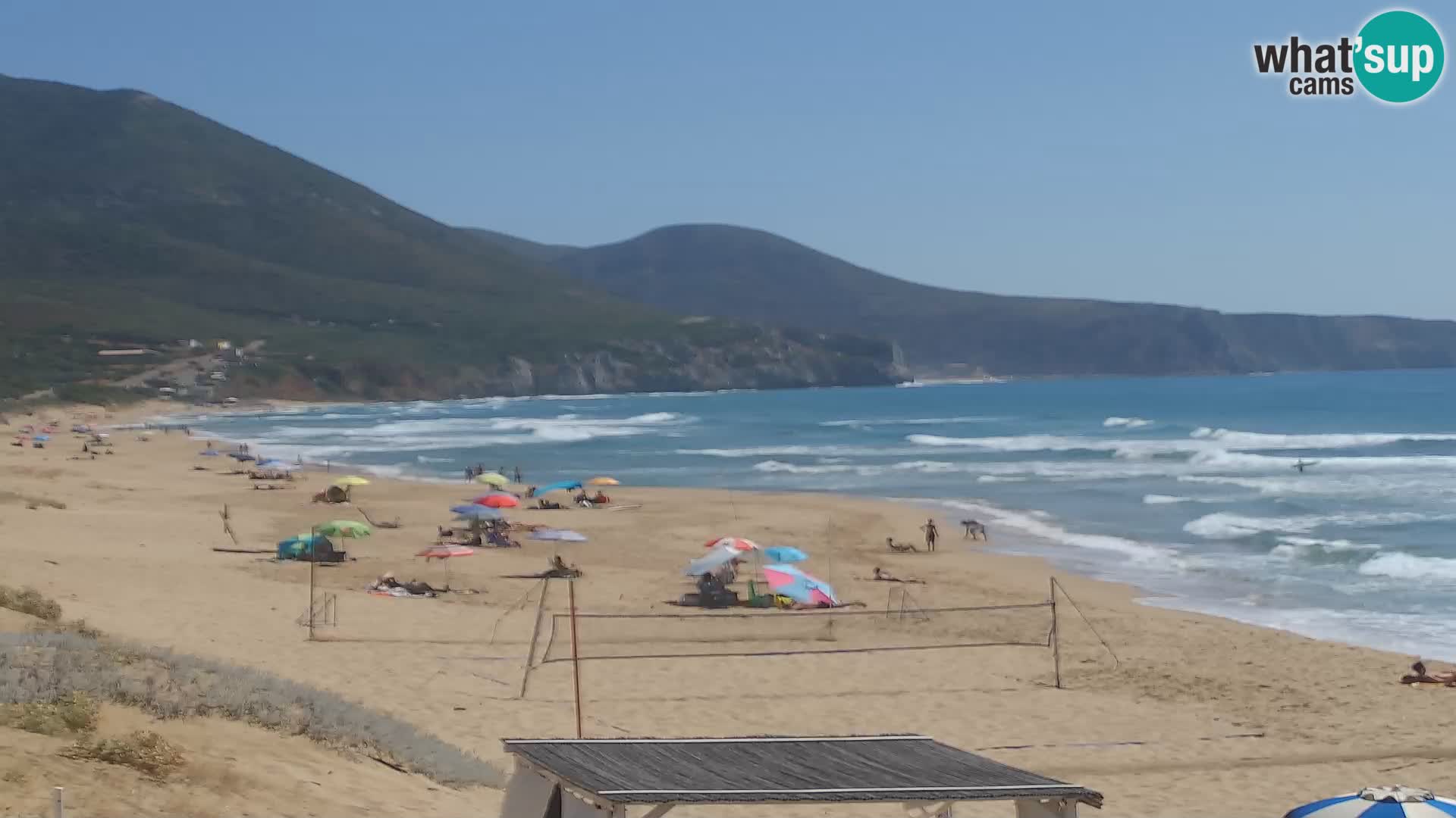 Spiaggia di San Nicolò webcam a Buggerru, Sardegna – Ammira le onde e i tramonti