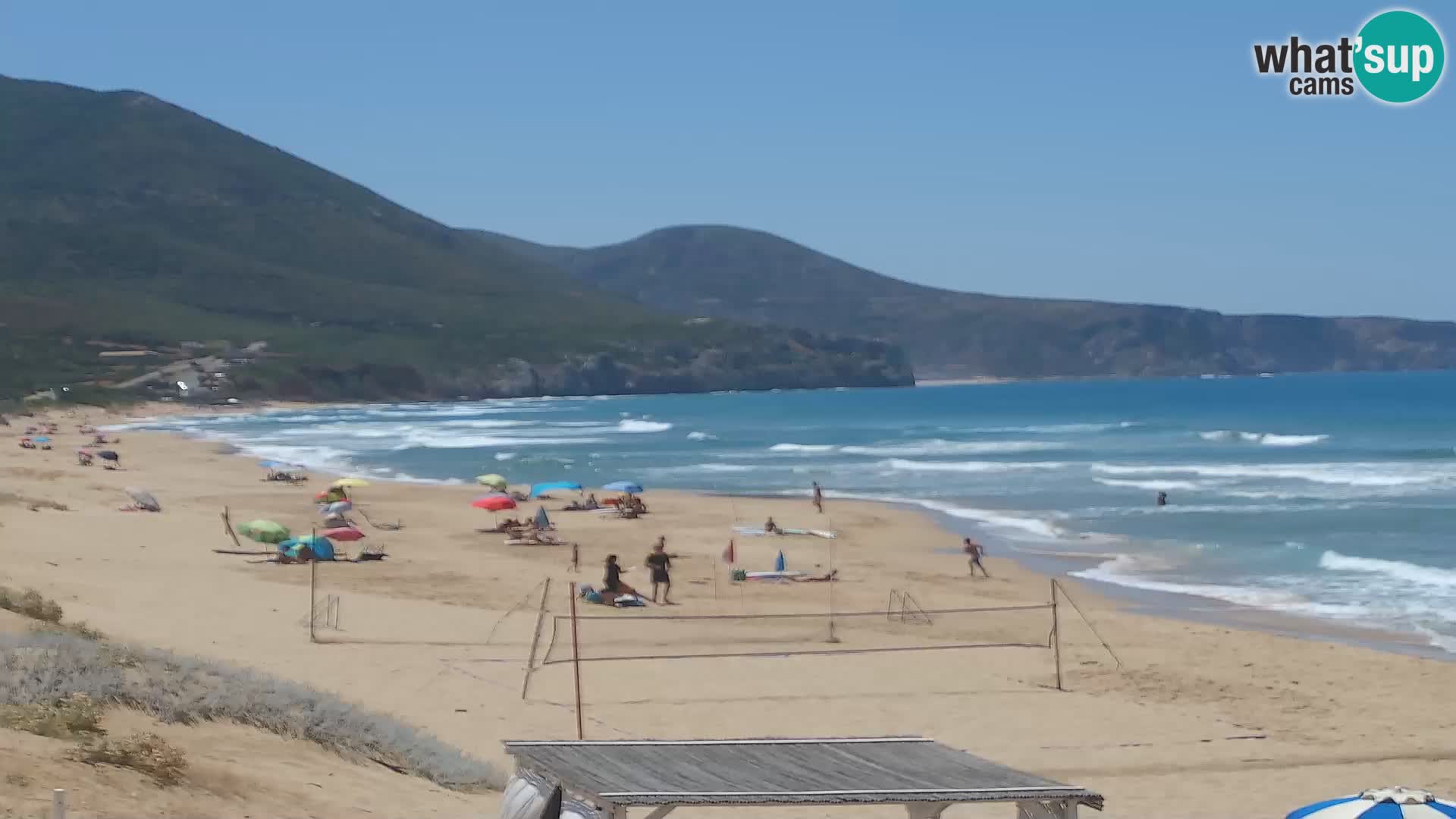 Webcam en vivo de la playa de San Nicolò en Buggerru, Cerdeña – admira las olas y los atardeceres