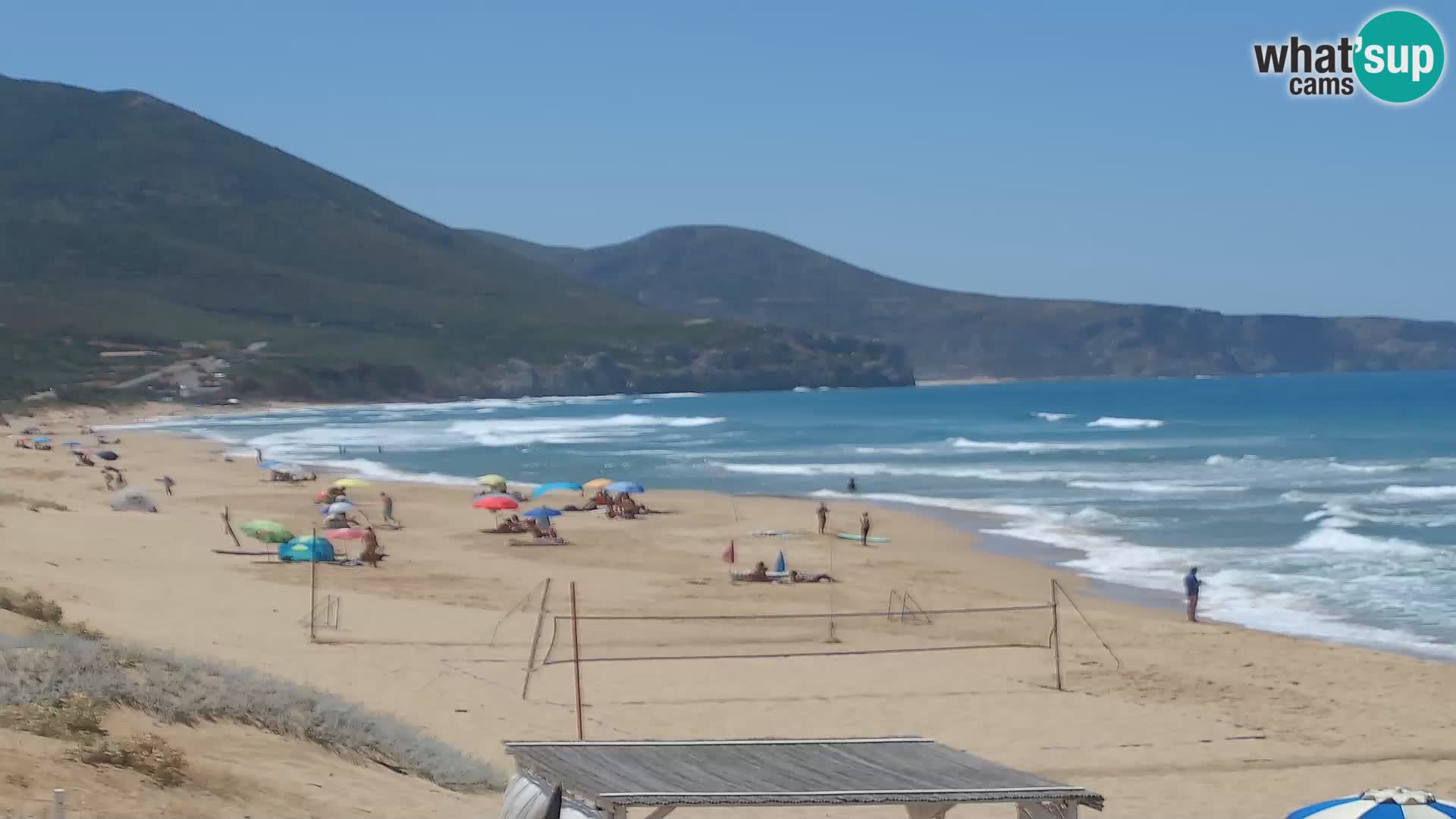 Live webcam plaže San Nicolò u Buggerru, Sardinija – uživajte u valovima i zalascima sunca
