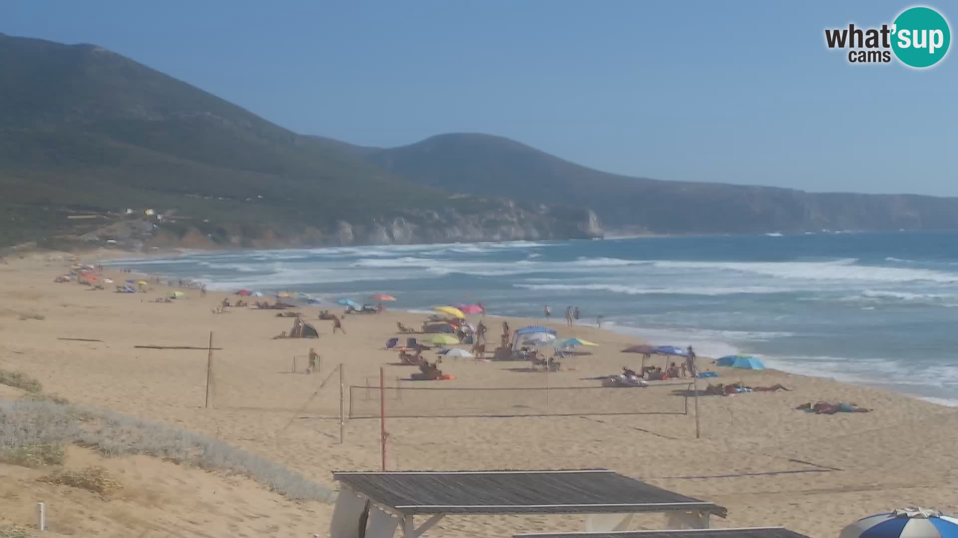 Spiaggia di San Nicolò webcam a Buggerru, Sardegna – Ammira le onde e i tramonti