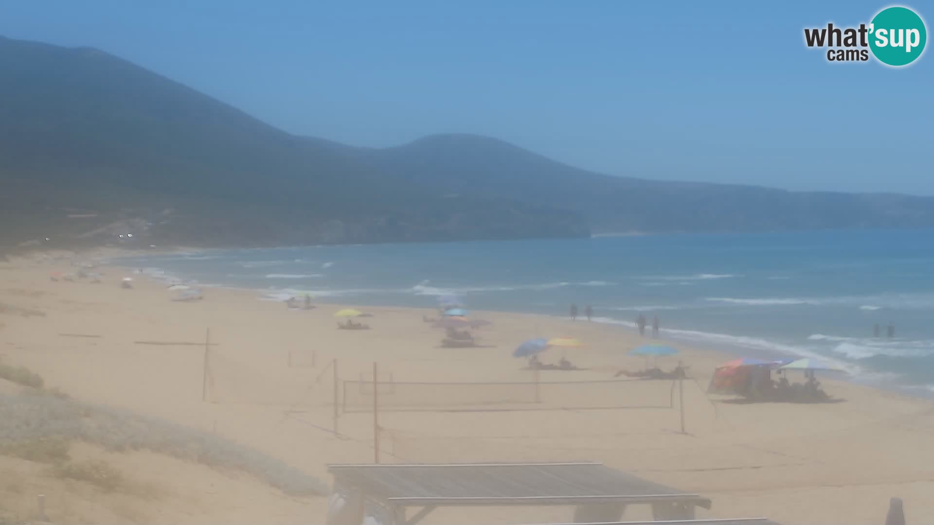 Spiaggia di San Nicolò webcam a Buggerru, Sardegna – Ammira le onde e i tramonti