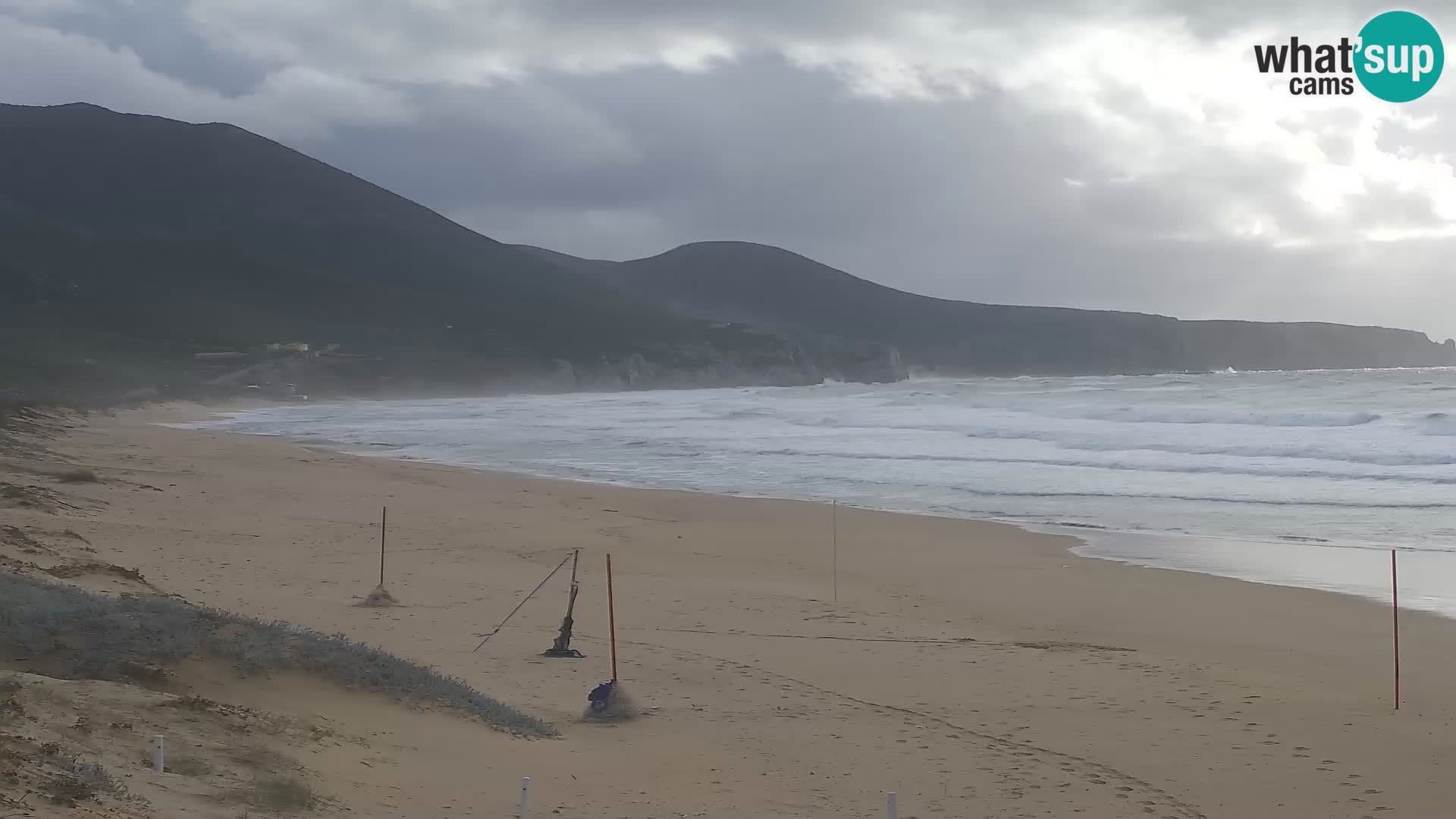 Live webcam plaže San Nicolò u Buggerru, Sardinija – uživajte u valovima i zalascima sunca
